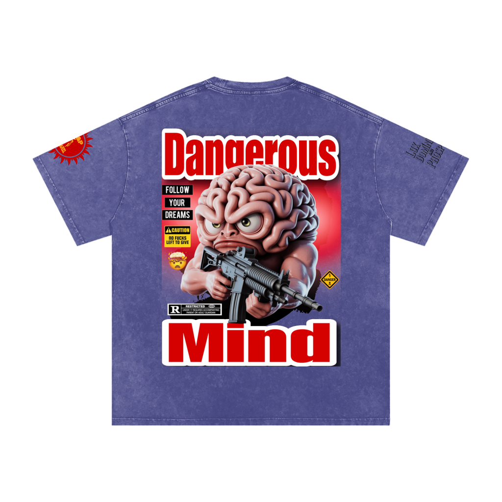 Dangerous Mind Washed Oversized Cotton T-Shirt