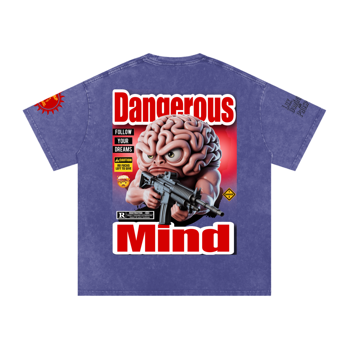 Dangerous Mind Washed Oversized Cotton T-Shirt