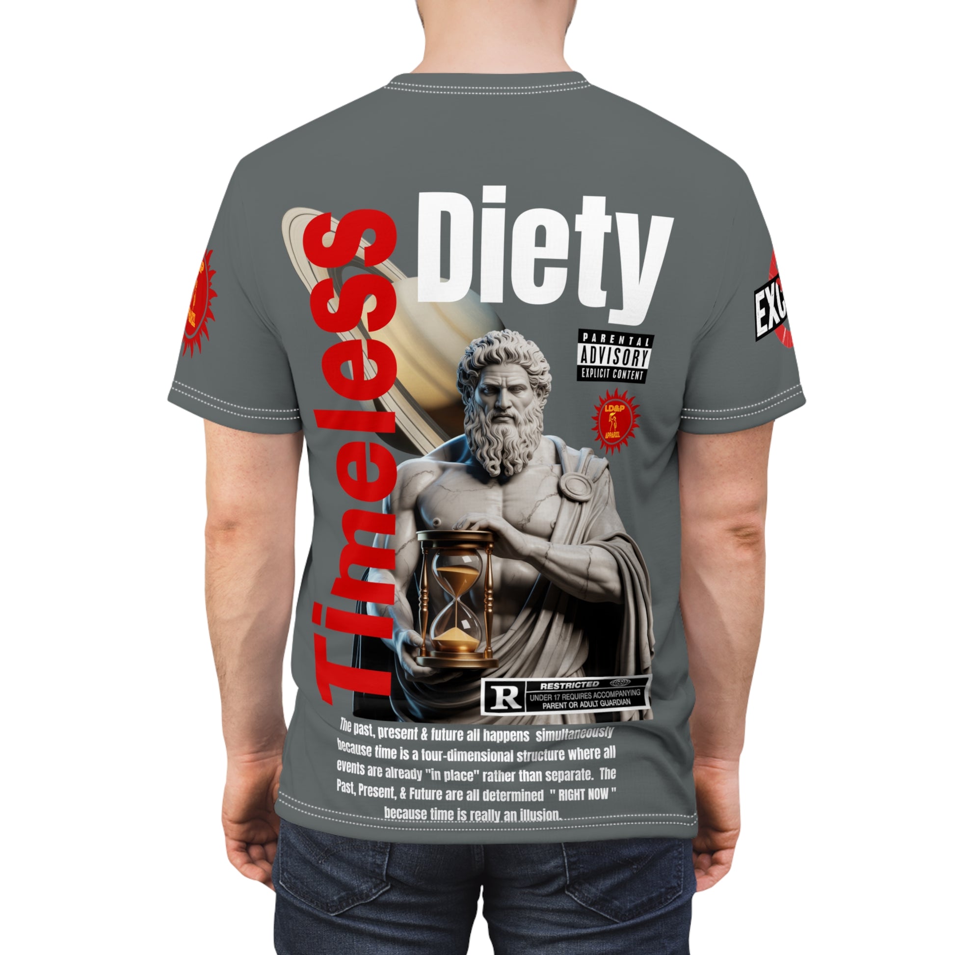 Timeless Diety Graphic Tee LD&P APPAREL Dark Grey