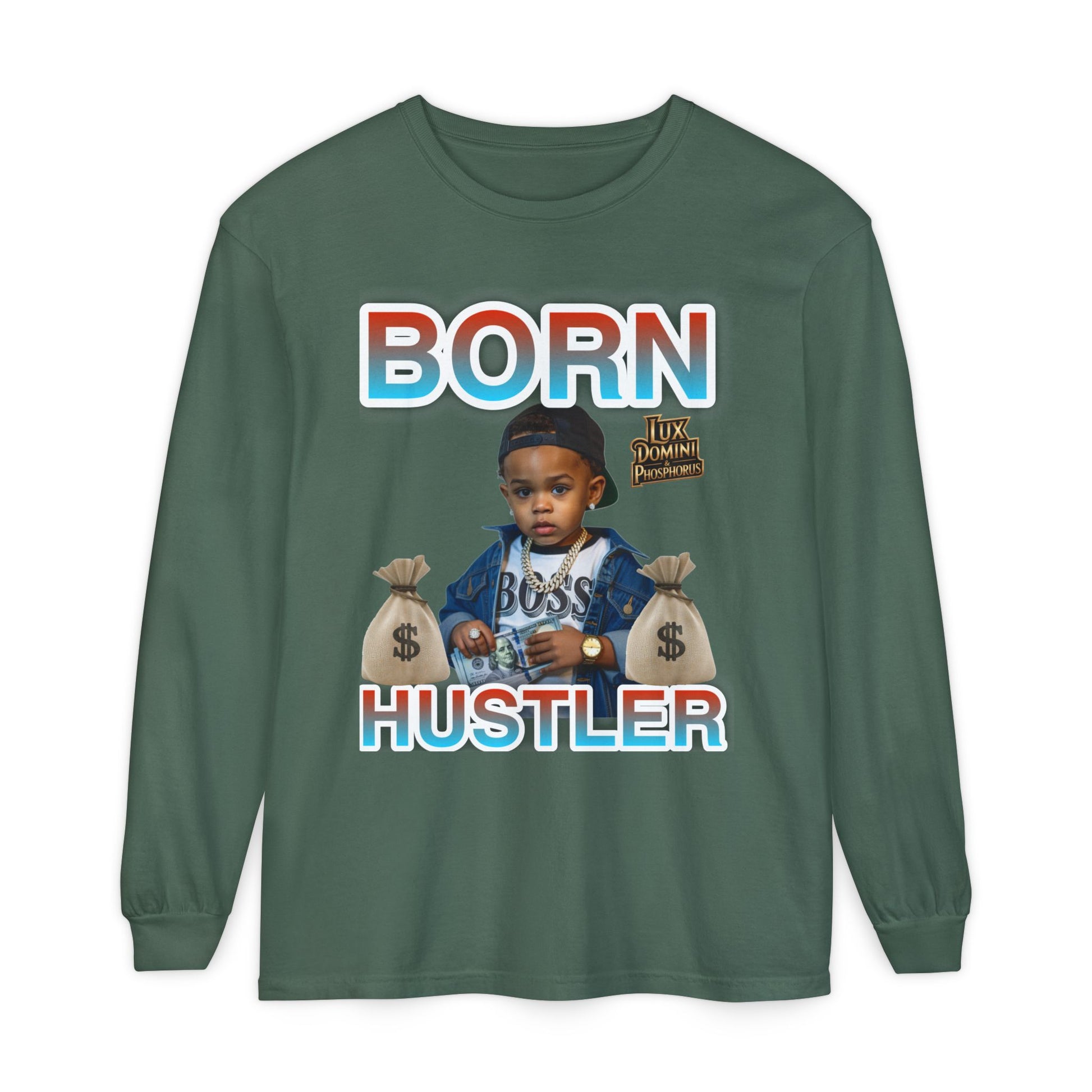 Long Sleeve T-Shirt Born Hustler Apparel