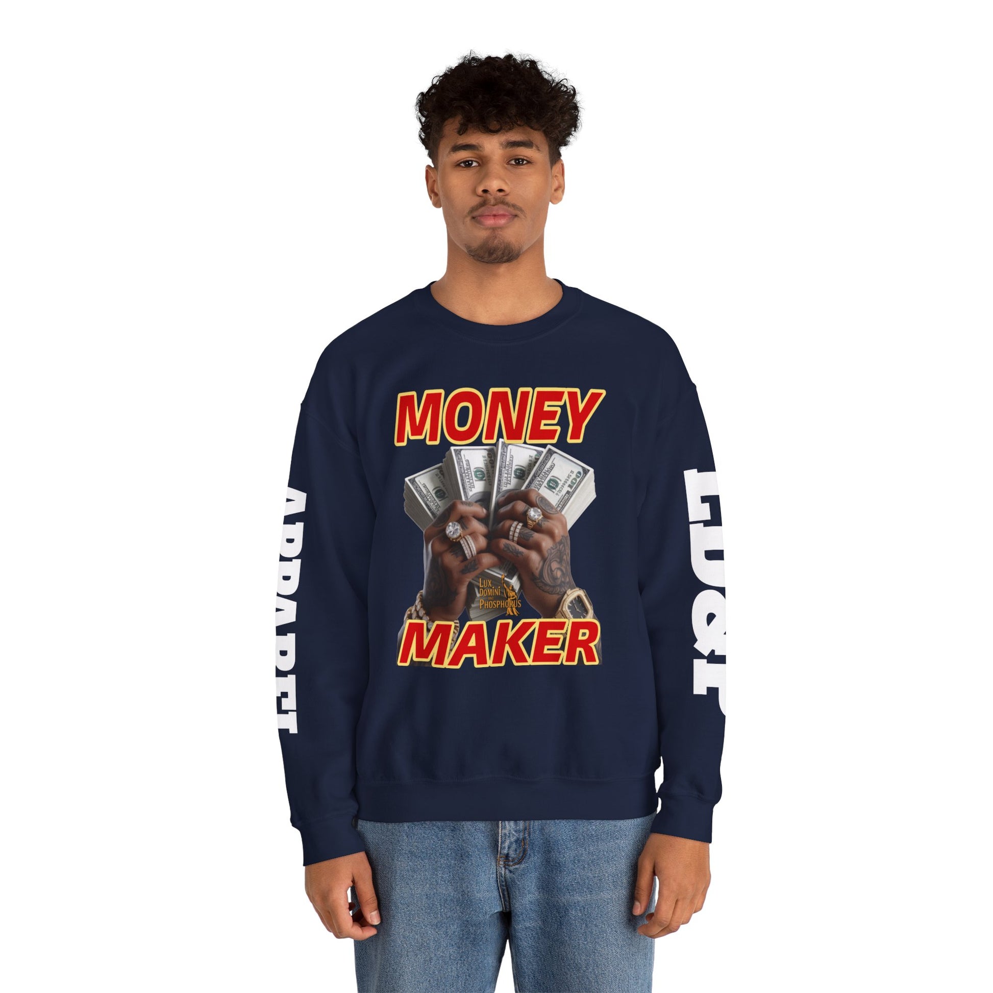 Money Maker Unisex Sweatshirt - LD&P APPAREL Design