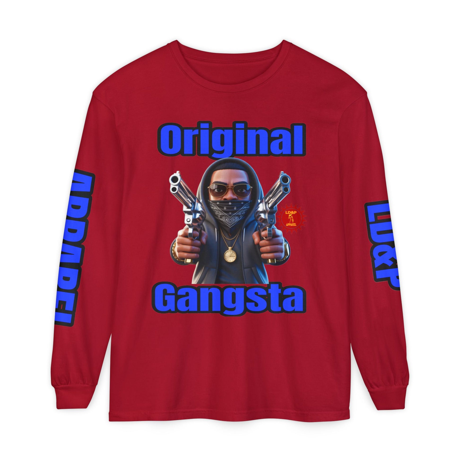 Long Sleeve T-Shirt Original Gangsta LD&amp;P Apparel Design