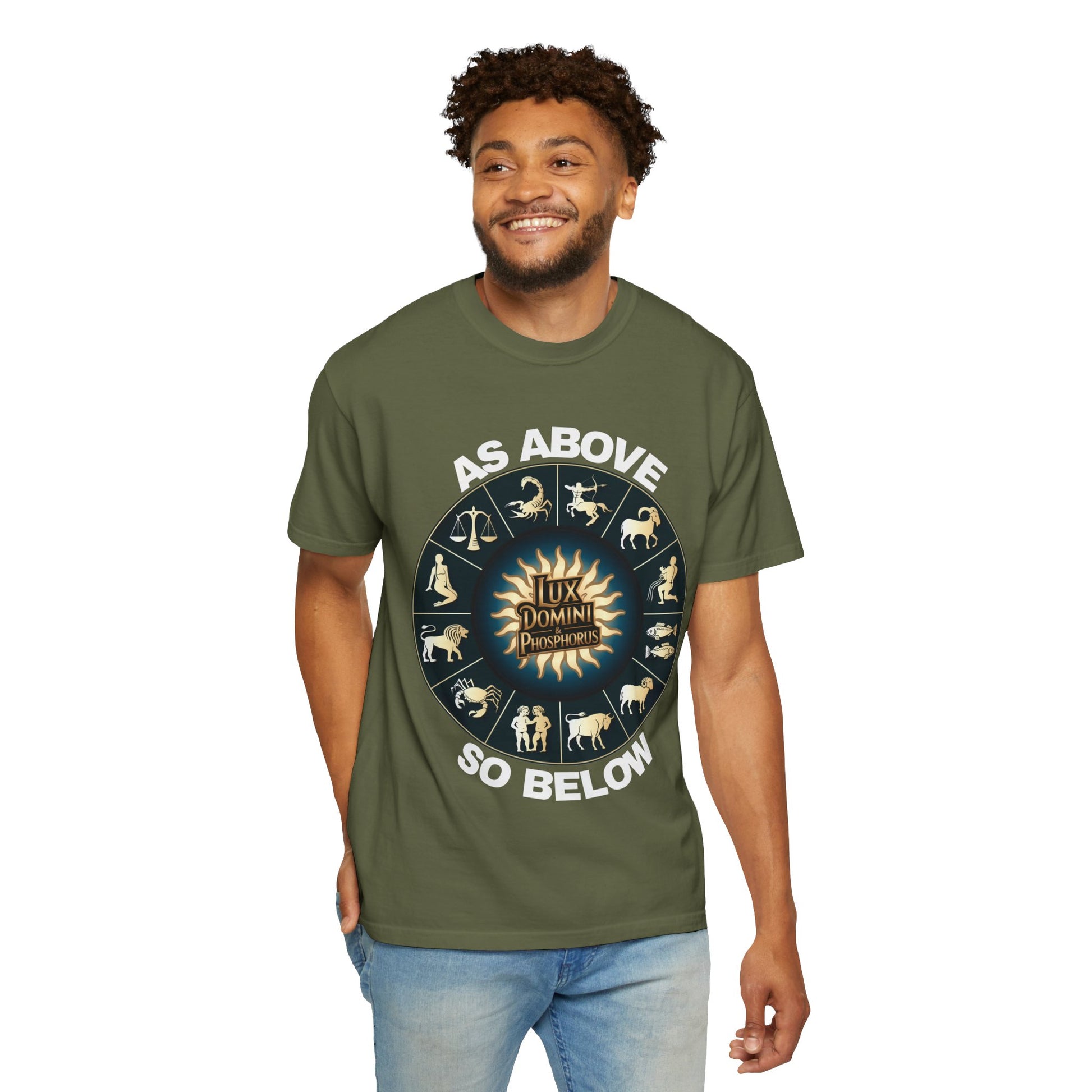 Zodiac Unisex T-Shirt - As above so below design