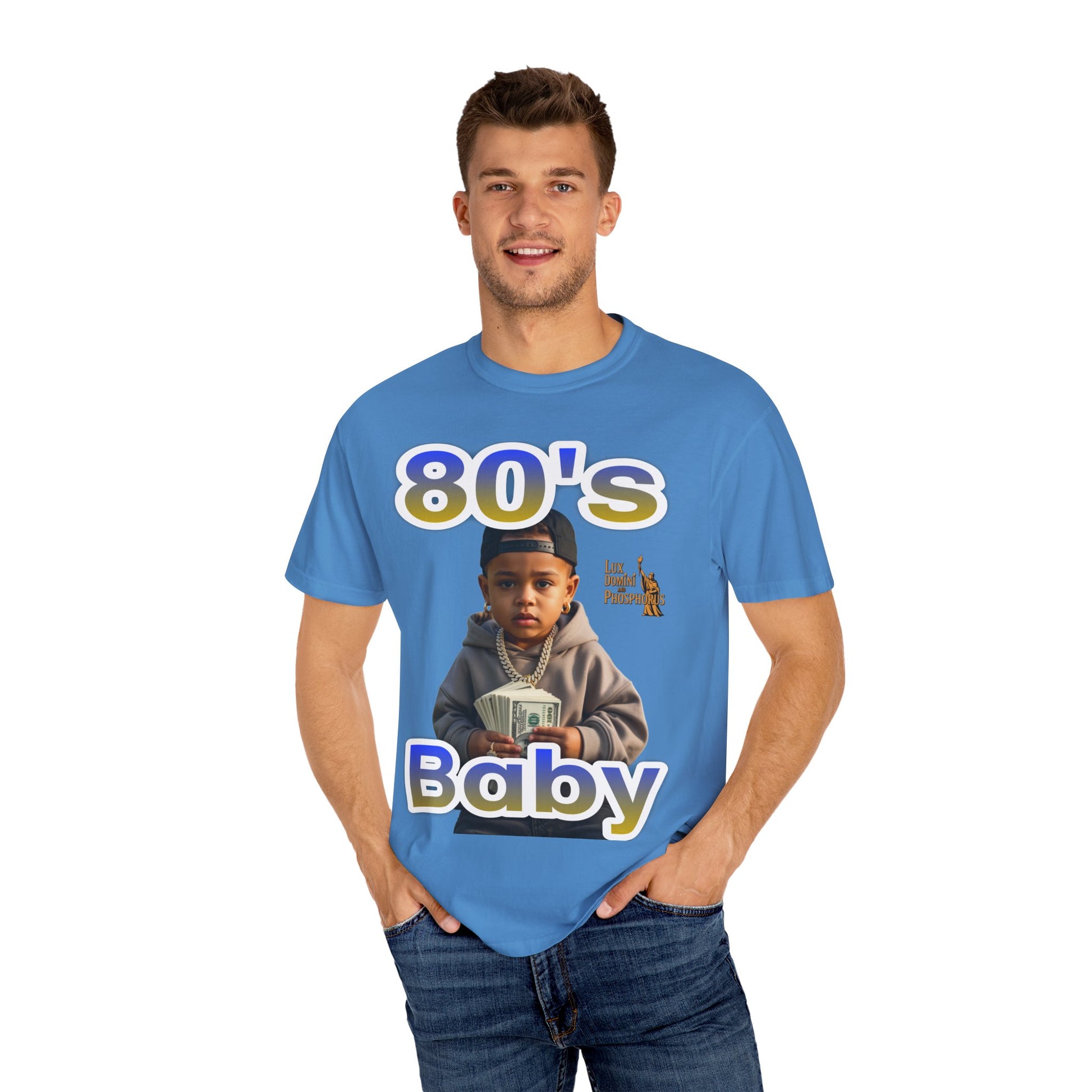 80s Baby Unisex Garment-Dyed T-shirt - LD&P APPAREL