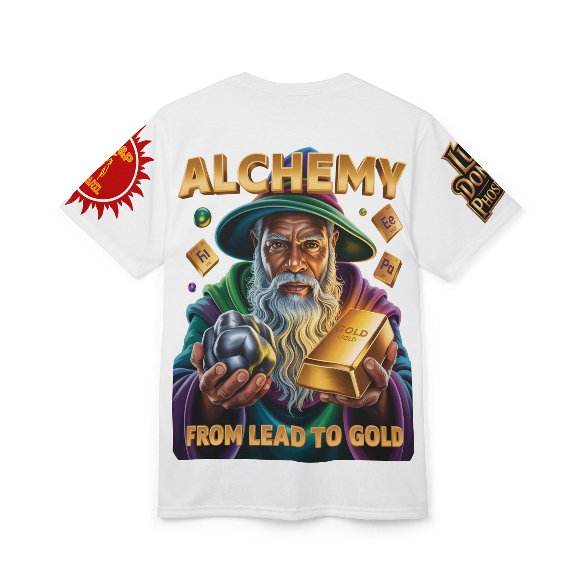 Alchemy Unisex Cut & Sew Tee white
