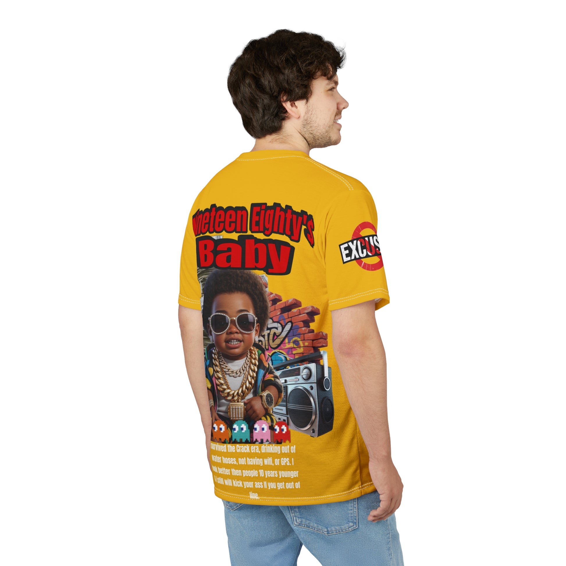 Nineteen Eighty's Baby Graphic Tee LD&P APPAREL Yellow