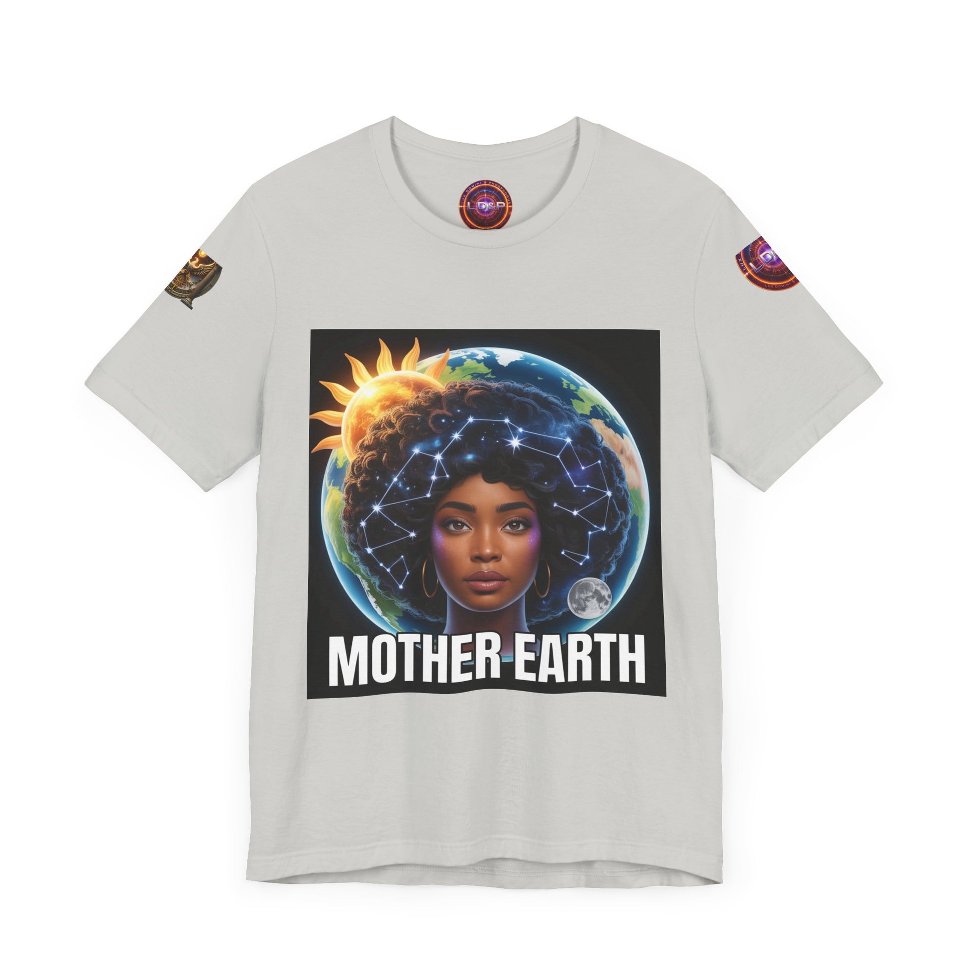 Earth Day Unisex Tee with Mother Earth Design LD&P