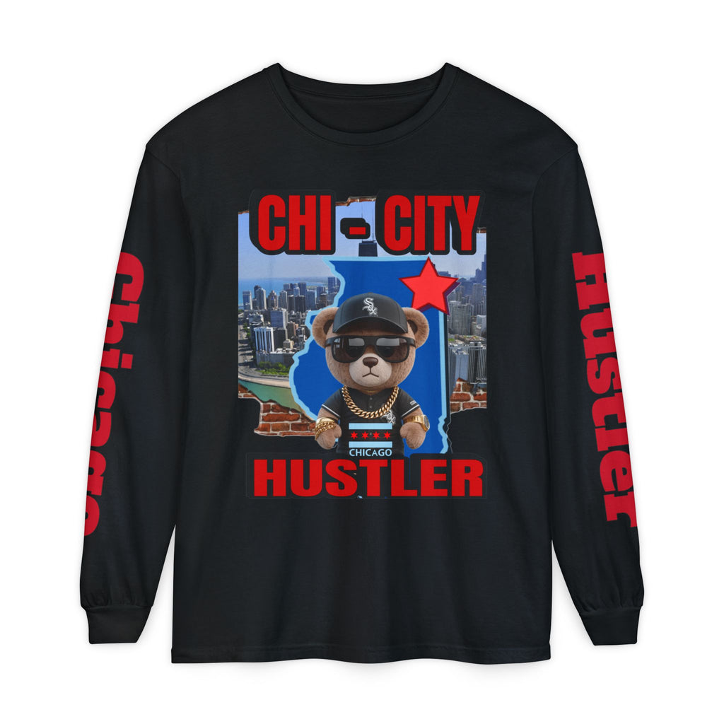 Chi-City Hustler Long Sleeve T-Shirt — LD&P Apparel