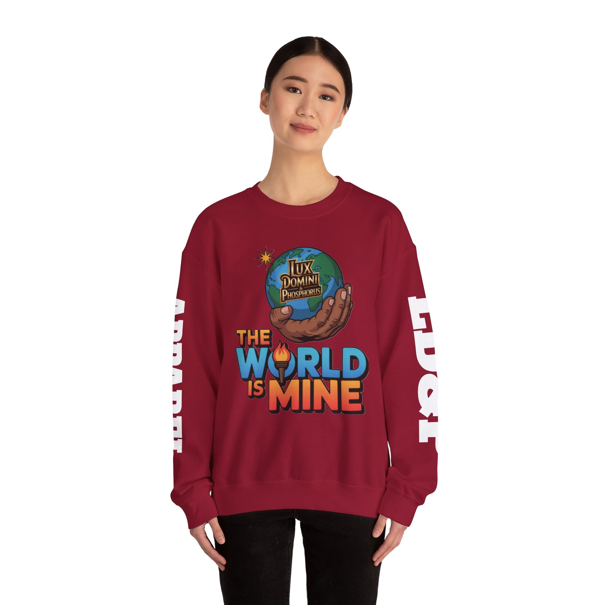 Graphic Sweatshirt - The World Is Mine LD&P APPAREL Design