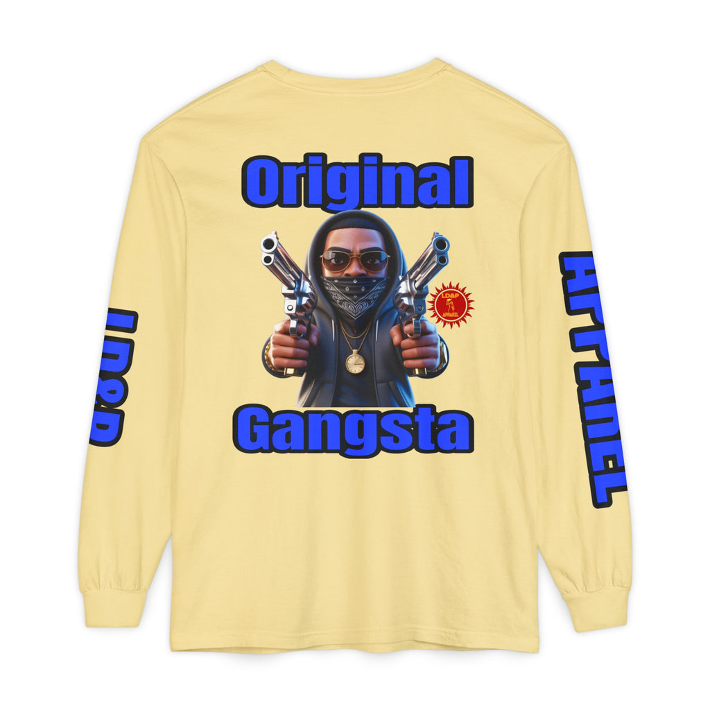 Long Sleeve T-Shirt Original Gangsta LD&amp;P Apparel Design