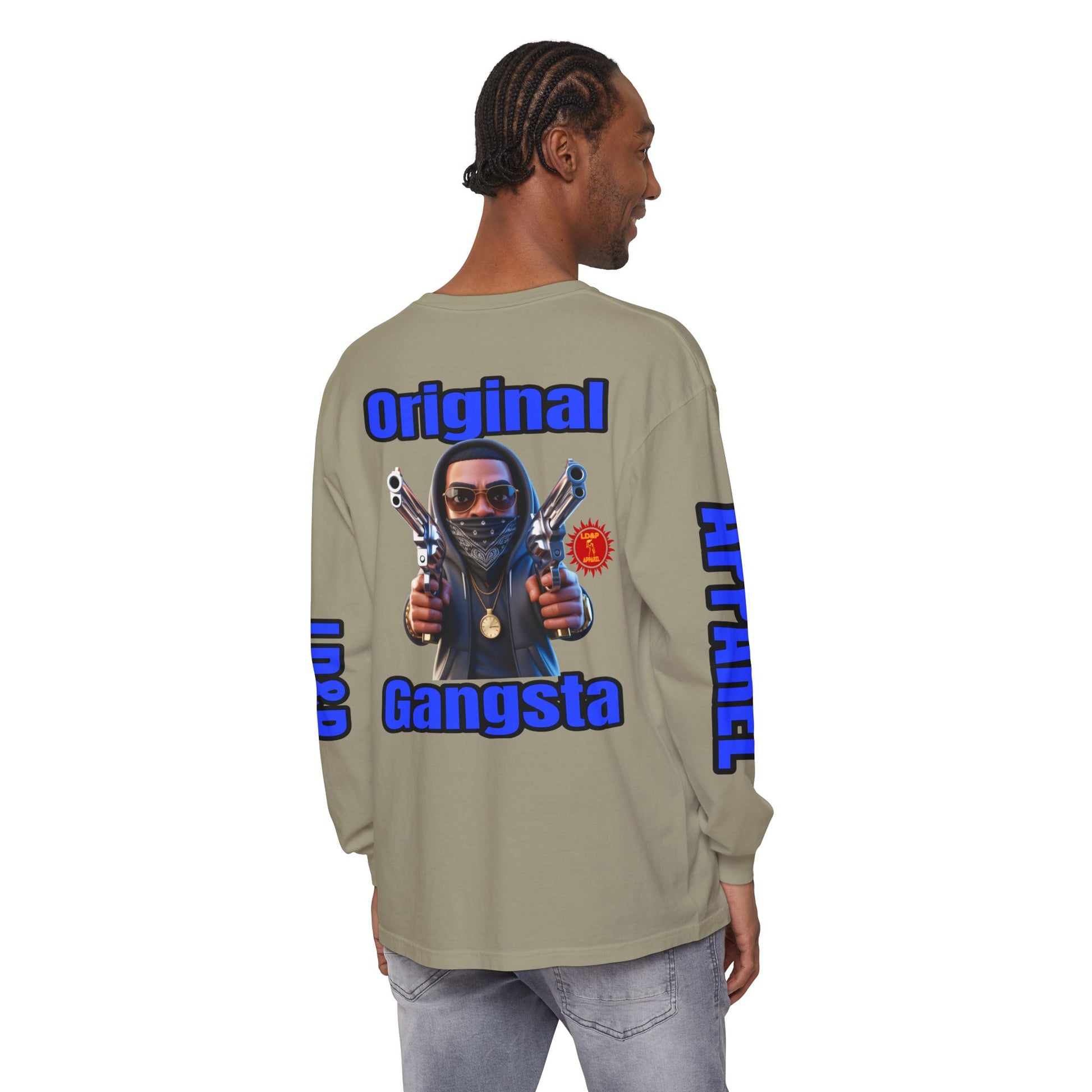 Long Sleeve T-Shirt Original Gangsta LD&amp;P Apparel Design