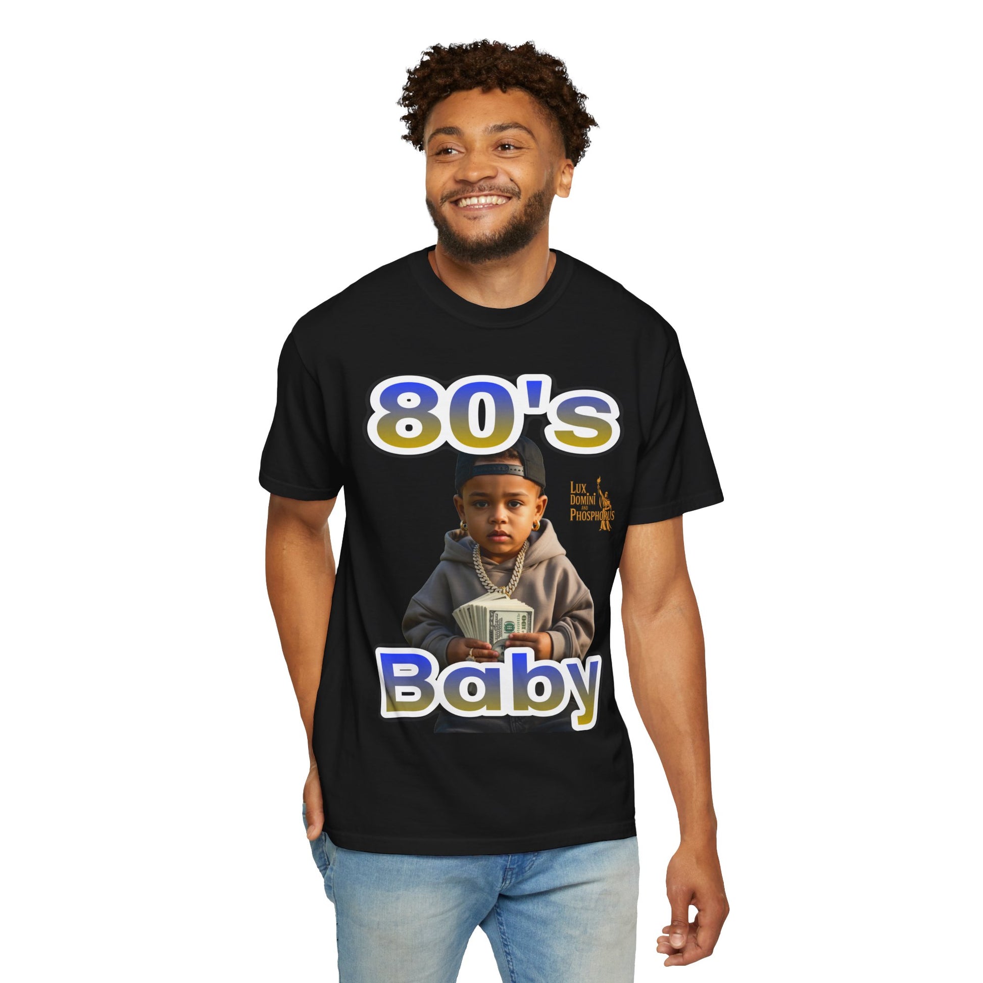 80s Baby Unisex Garment-Dyed T-shirt - LD&P APPAREL