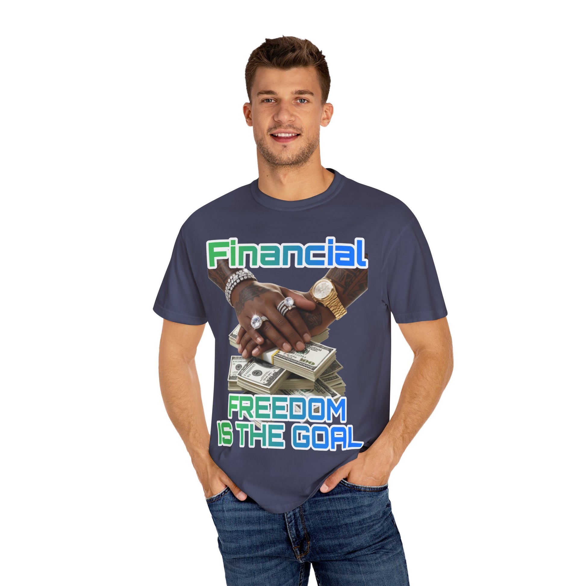 Financial Freedom Unisex T-shirt - 'Financial Freedom is The Goal' Design