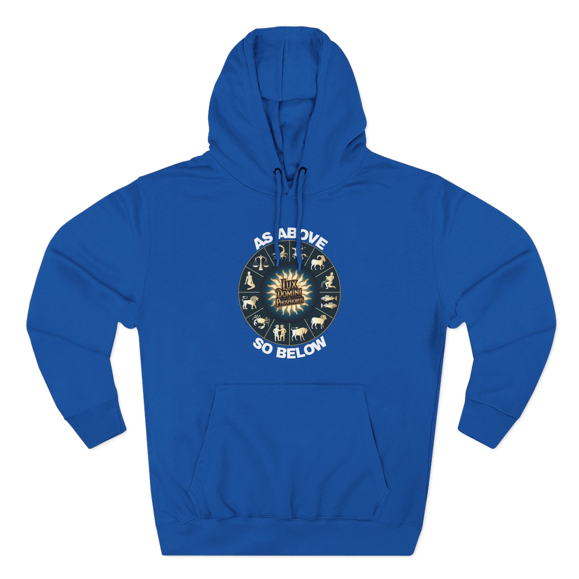 Fleece Hoodie - Lux Domini and Phosphorus Design - Above So Below