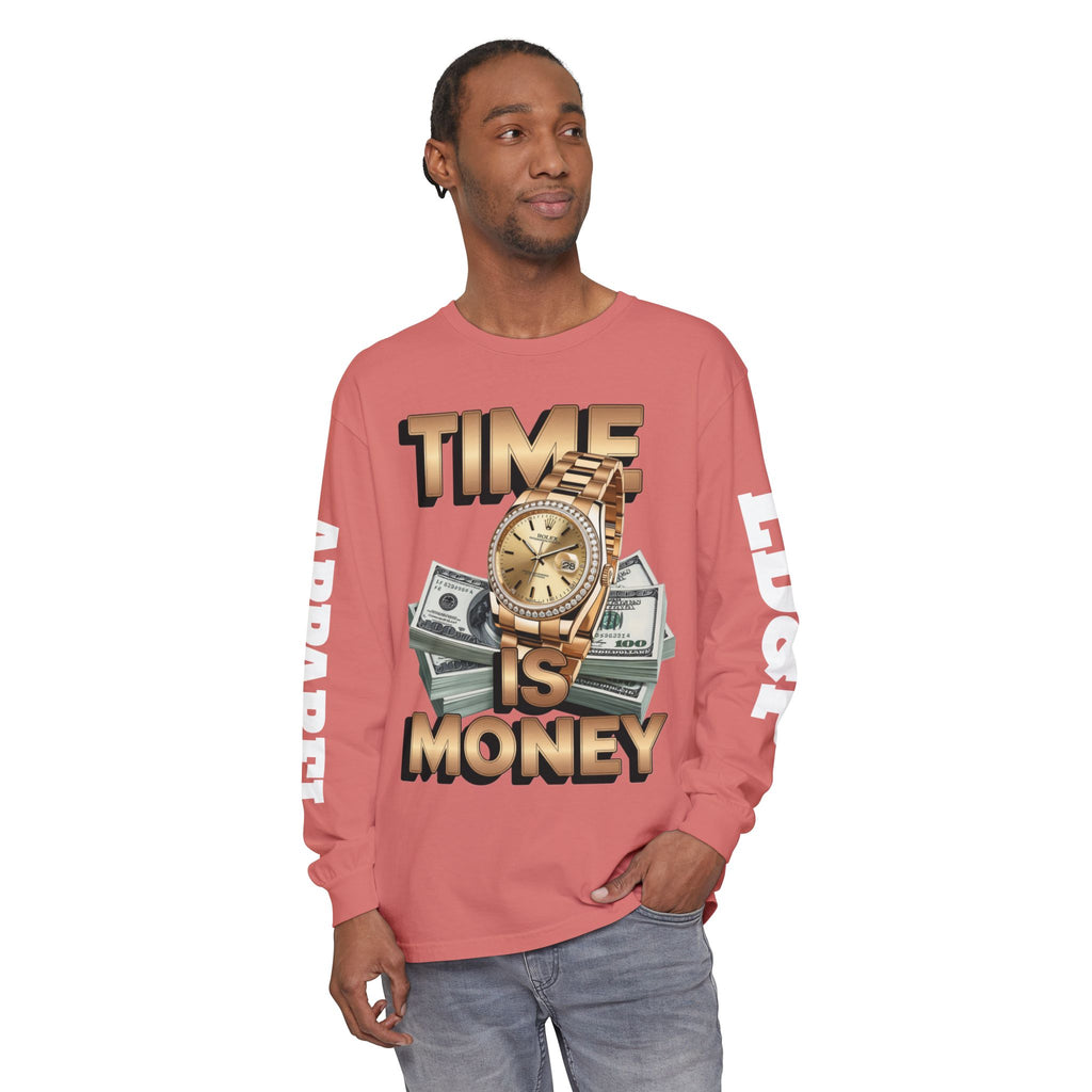 Long Sleeve T-Shirt Time is MONEY Design