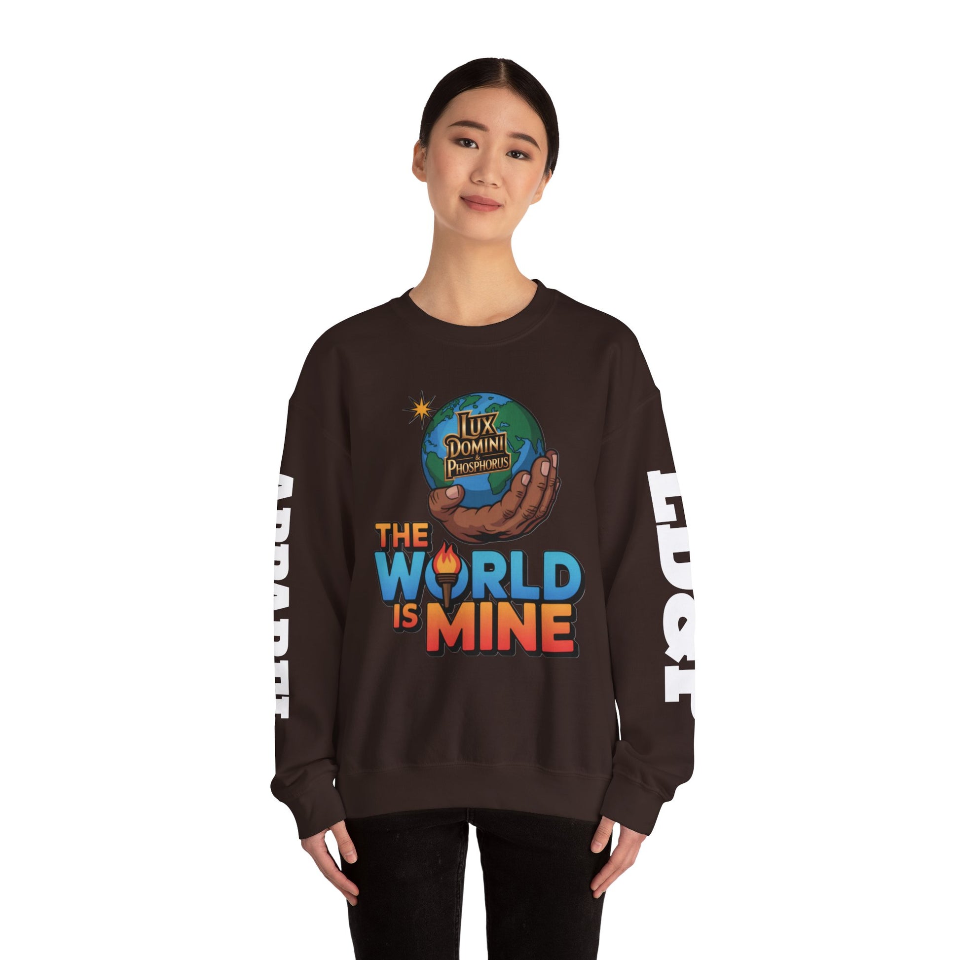 Graphic Sweatshirt - The World Is Mine LD&P APPAREL Design