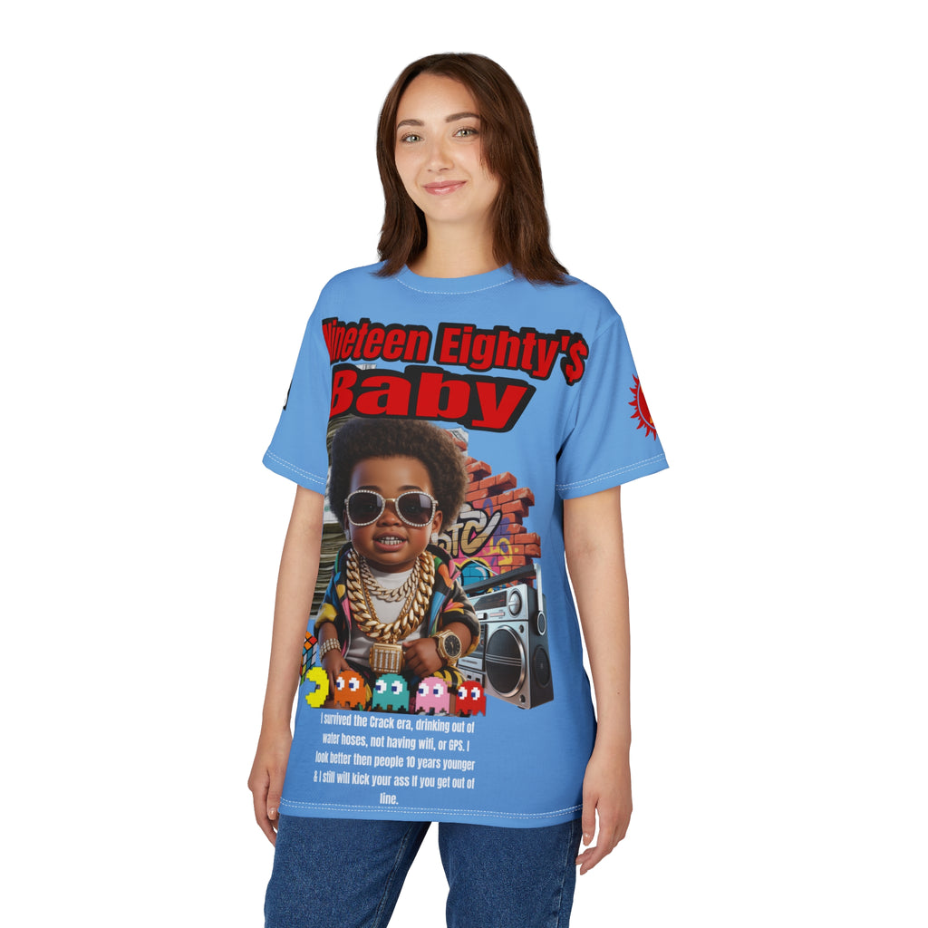 Nineteen Eighty's Baby Graphic Tee LD&P APPAREL Light Blue