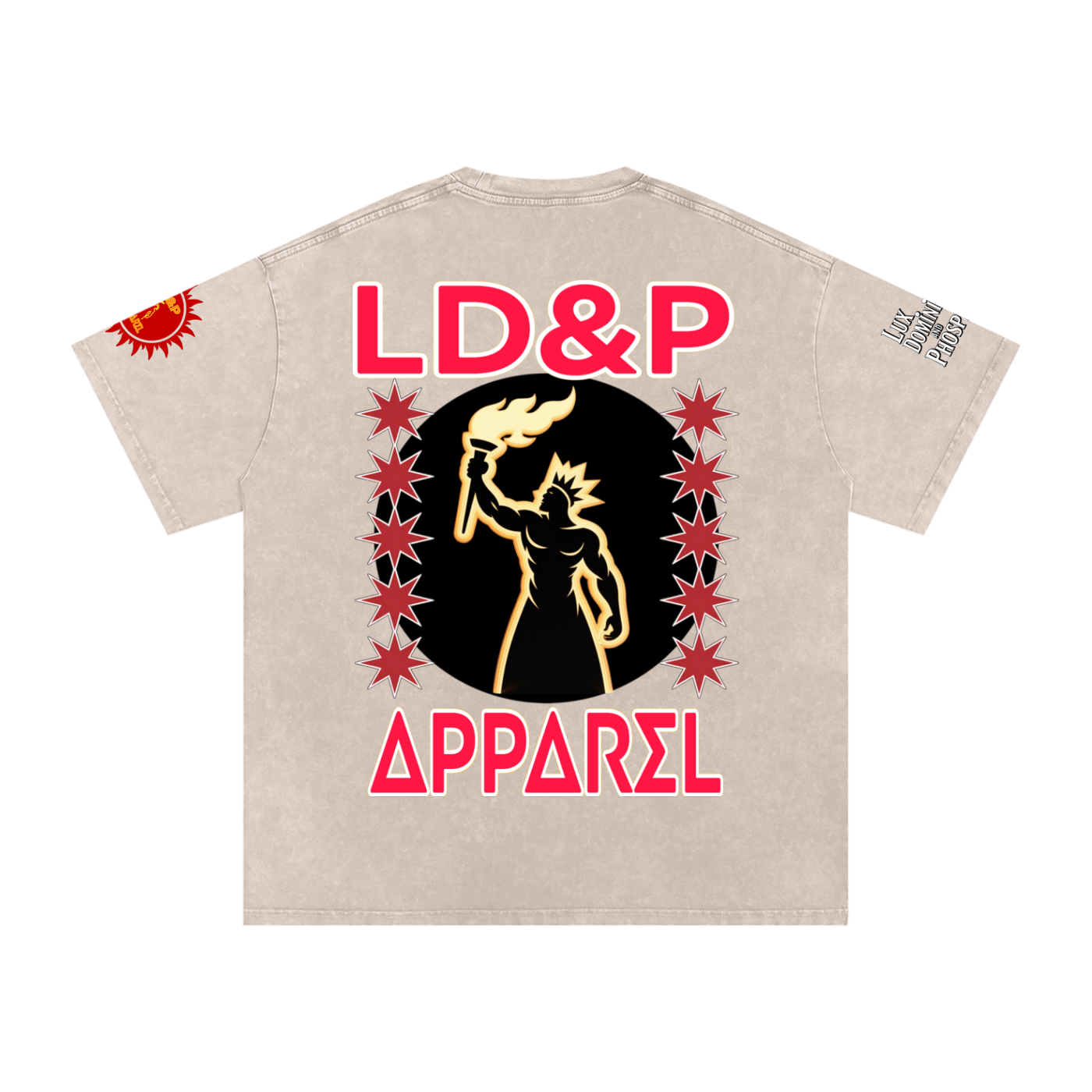 Snow Washed Oversized  LD&P Apparel Cotton T-Shirt