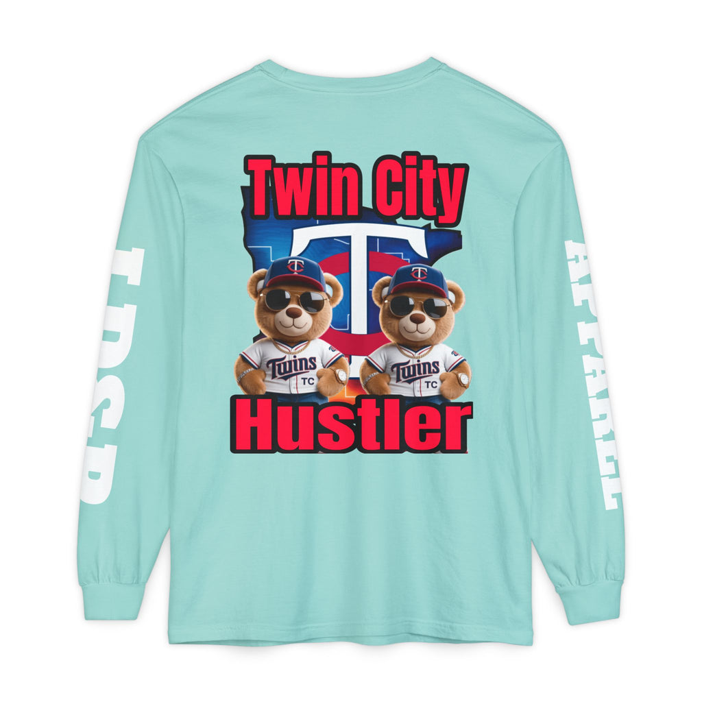 Twin City HUSTLER Long Sleeve T-Shirt - LD&P Apparel Design #2