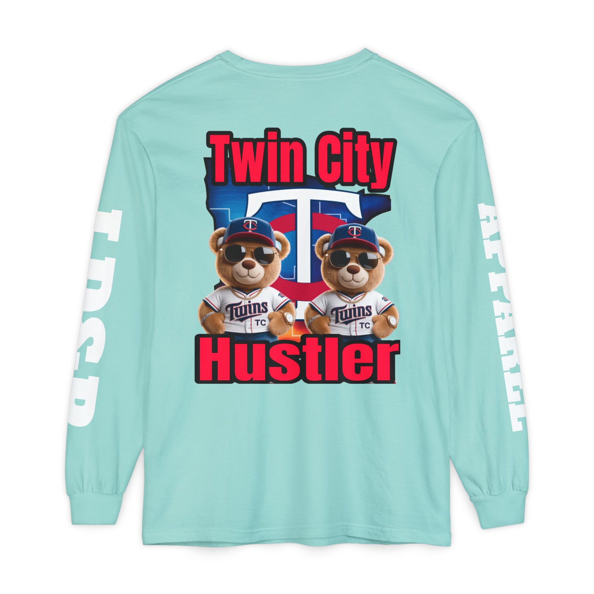Twin City HUSTLER Long Sleeve T-Shirt - LD&P Apparel Design #2