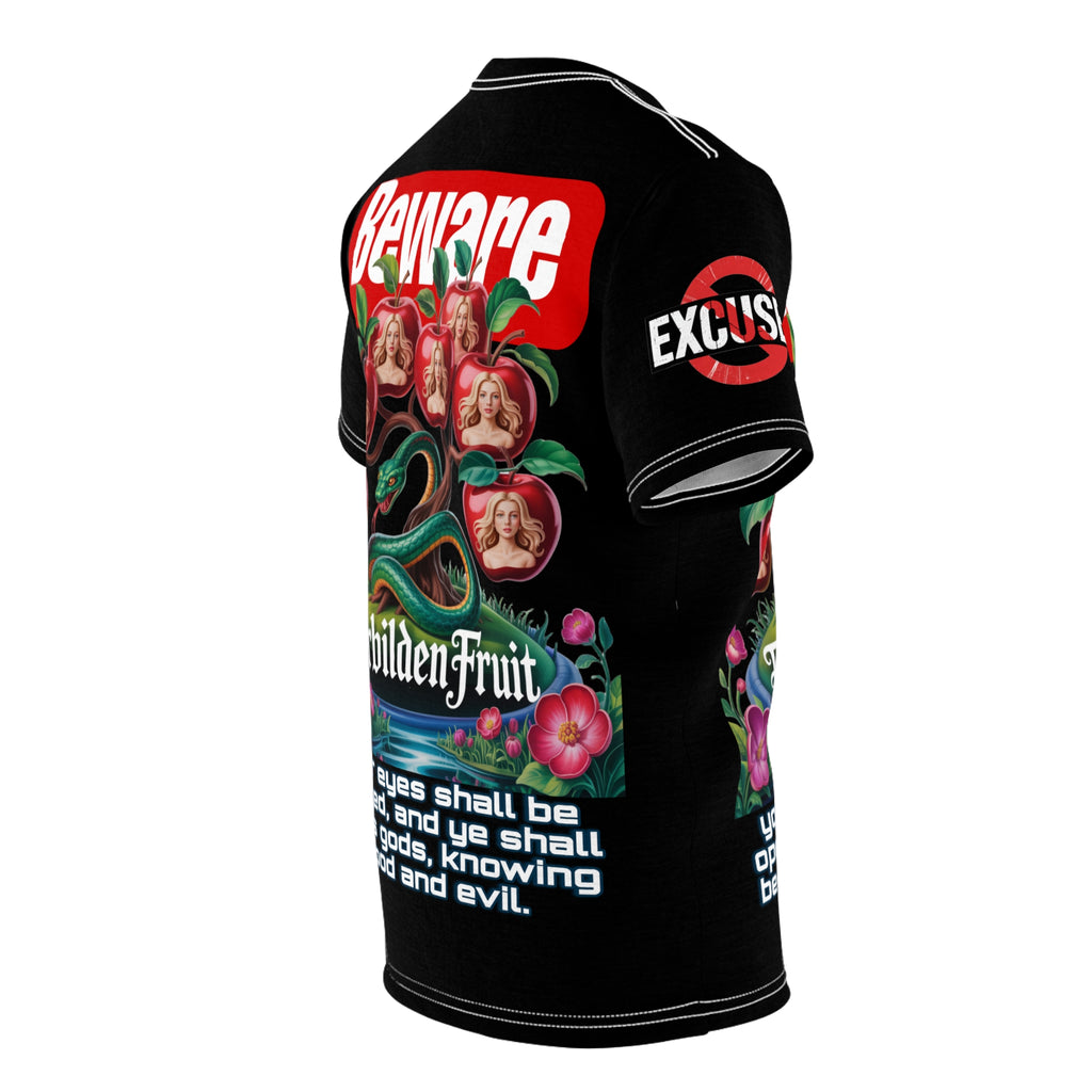 Beware Forbidden Fruit Graphic Tee LD&P APPAREL Black