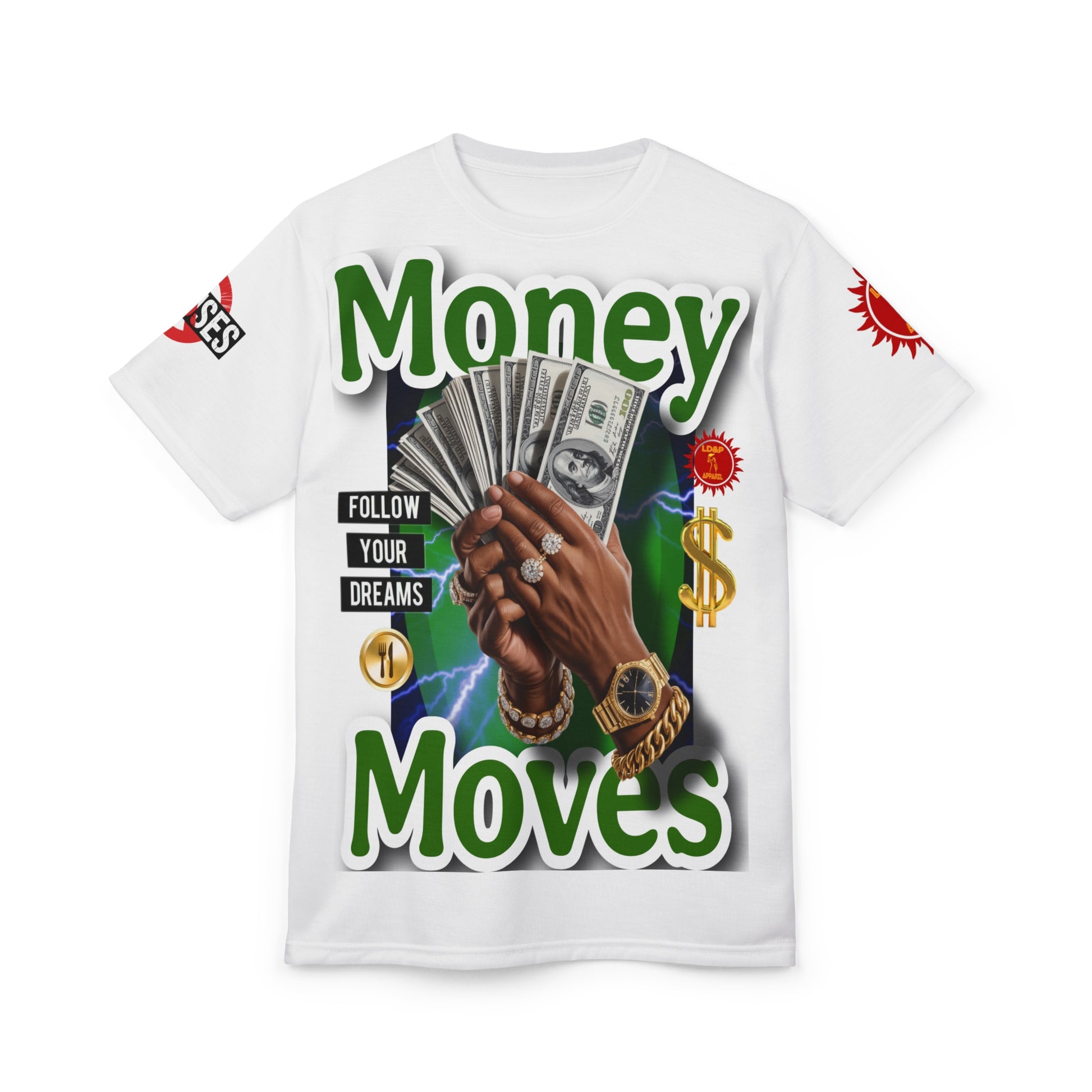 Money Moves T‑Shirt LD&P APPAREL GRAPHIC T-Shirt White