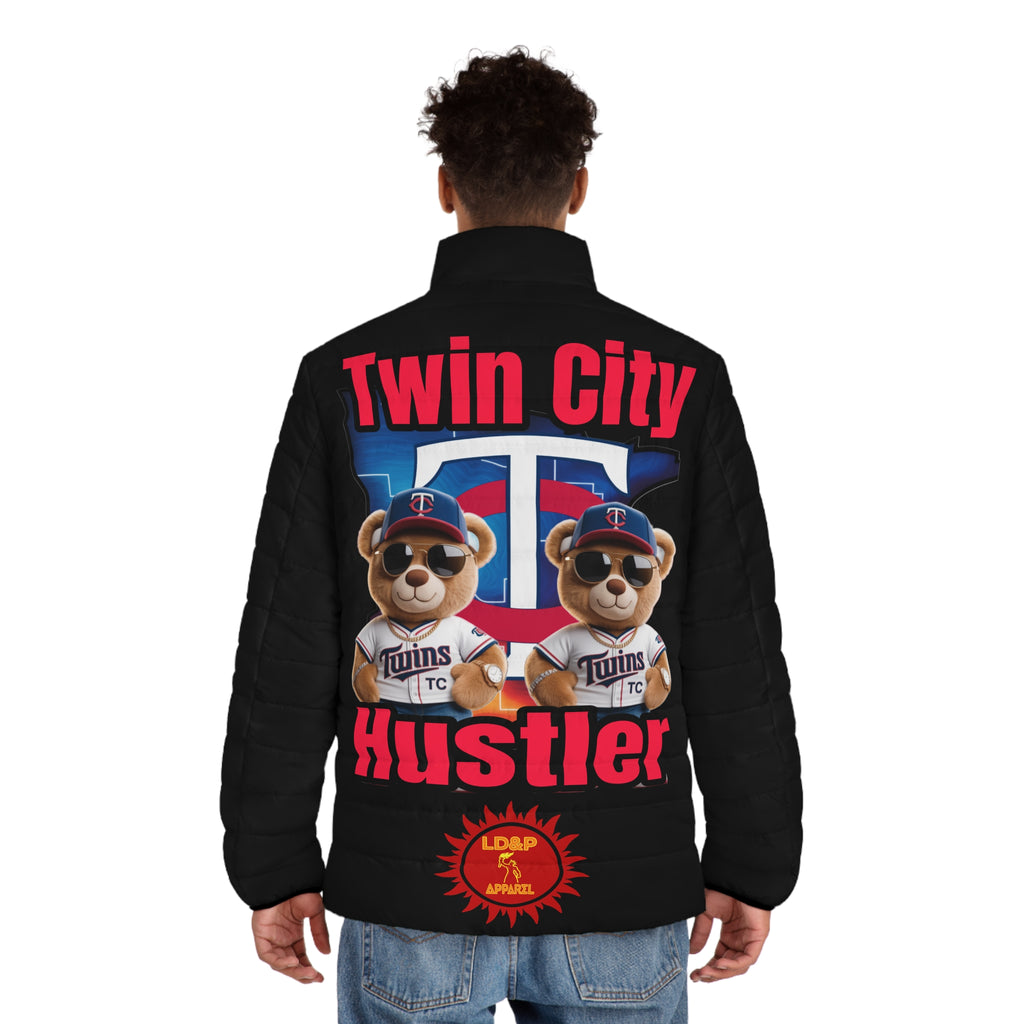 Puffer Jacket Hoodie - Twin City HUSTLER LD&P APPAREL DESIGN