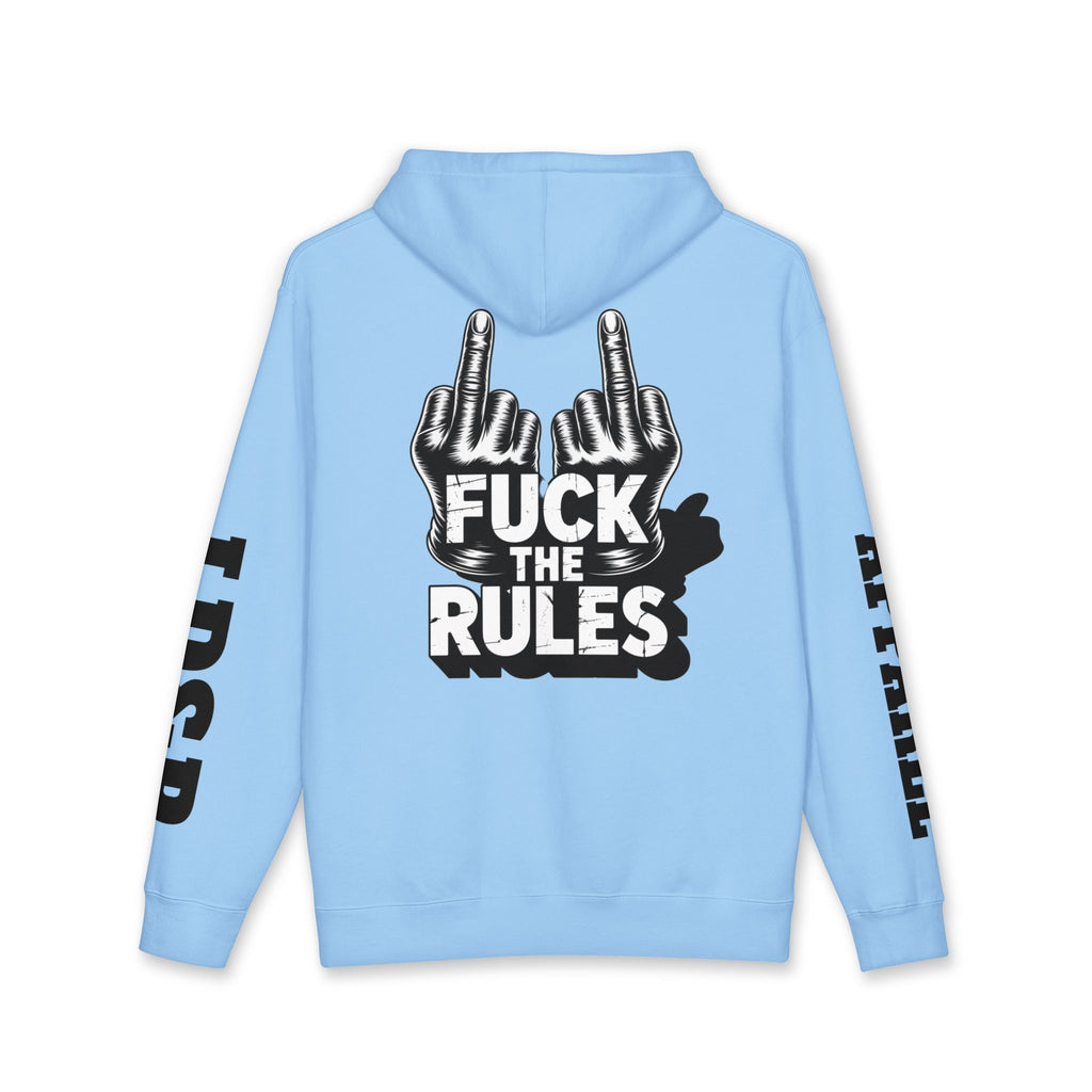 Hooded Sweatshirt - 'Fuck The Rules' Bold Graphic Design