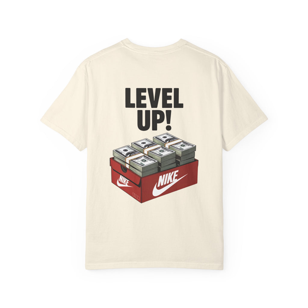Garment-Dyed T-shirt Level Up Design