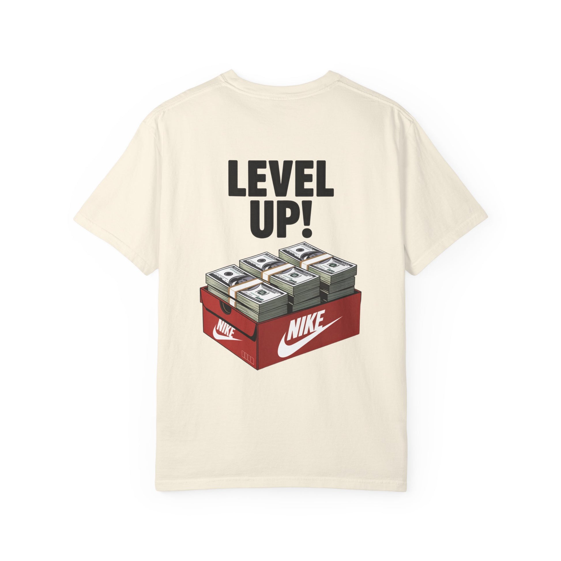 Garment-Dyed T-shirt Level Up Design