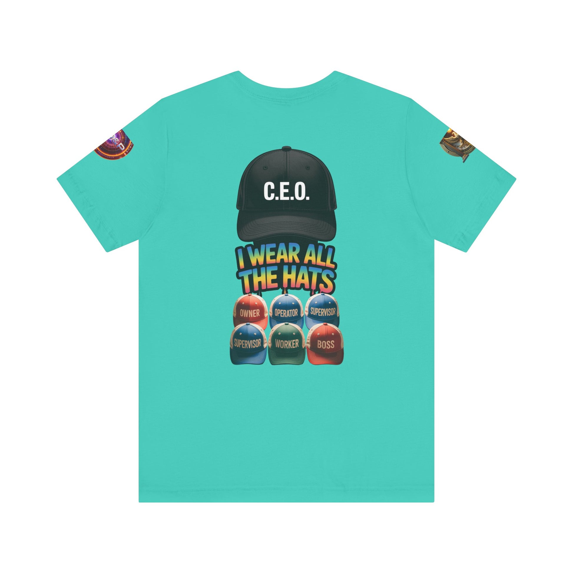 Entrepreneur Hat Unisex Tee - I Wear All The Hats Design