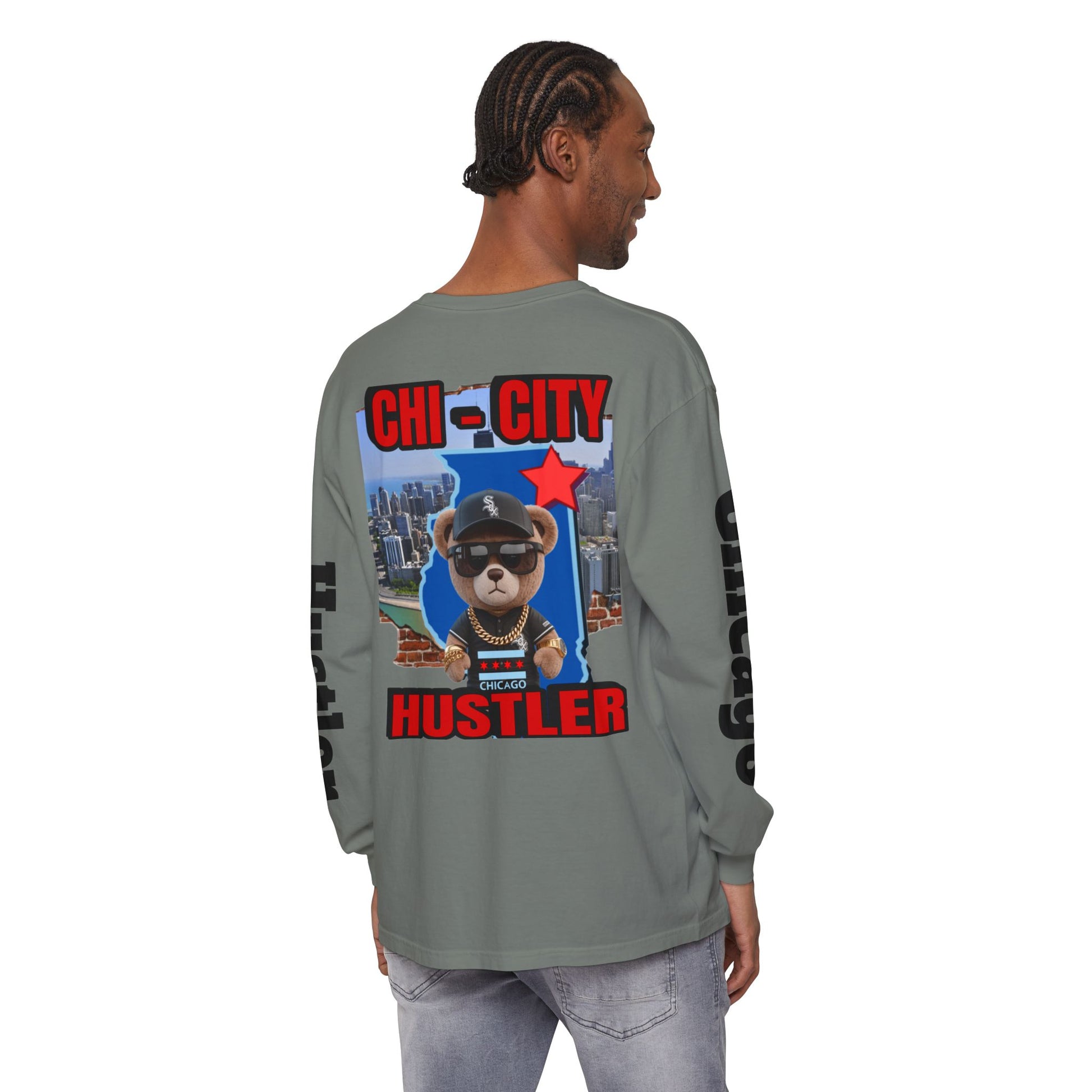 Chi-City Hustler Long Sleeve T-Shirt — LD&P Apparel
