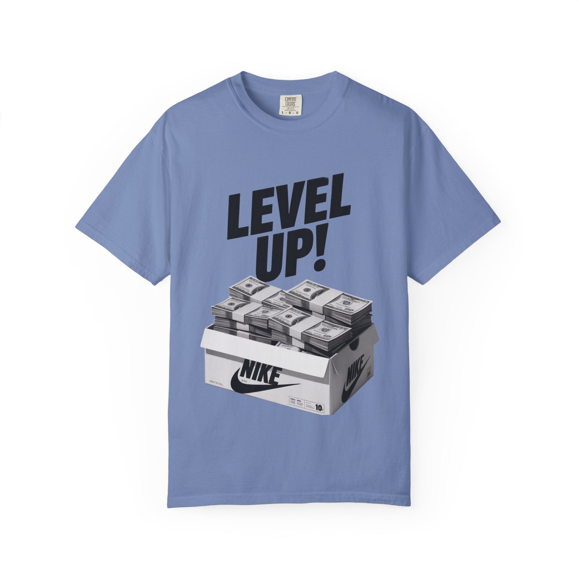 Garment-Dyed T-shirt Level Up Design