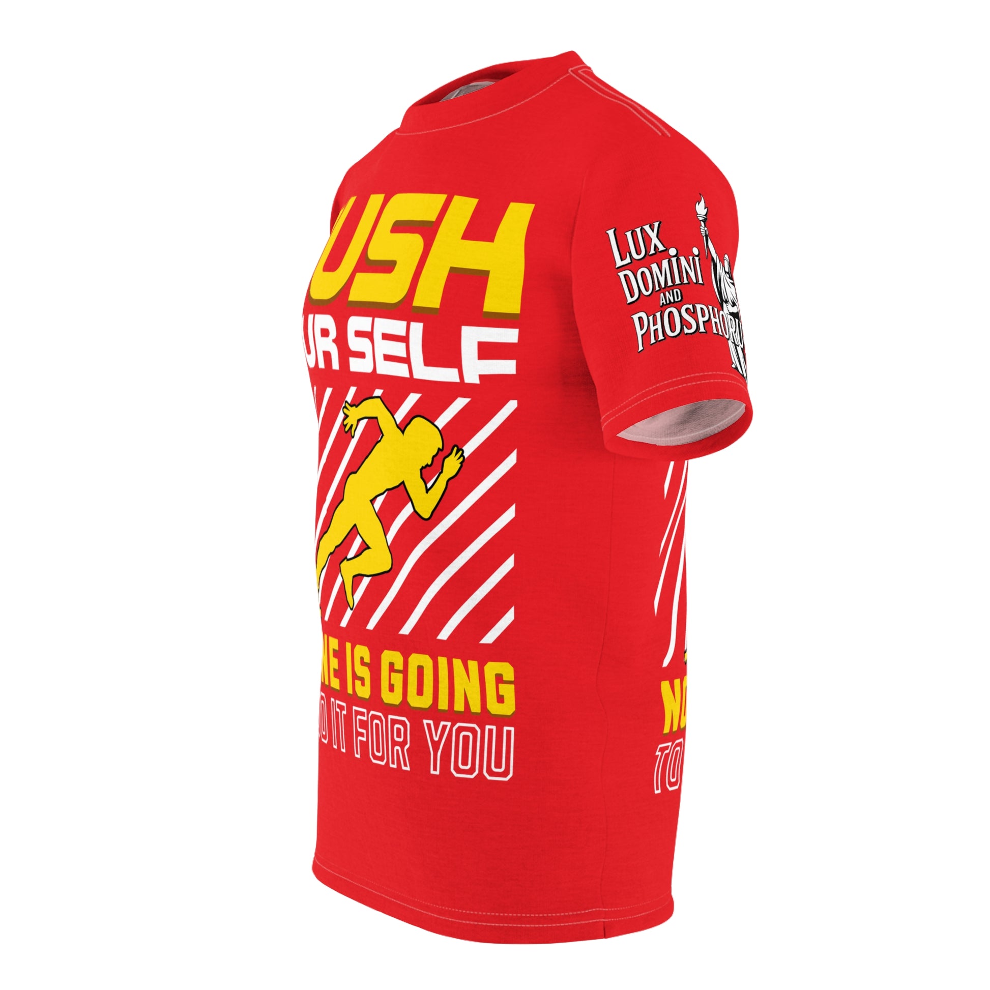 Push Yourself Graphic Tee LD&P APPAREL DESIGN Red