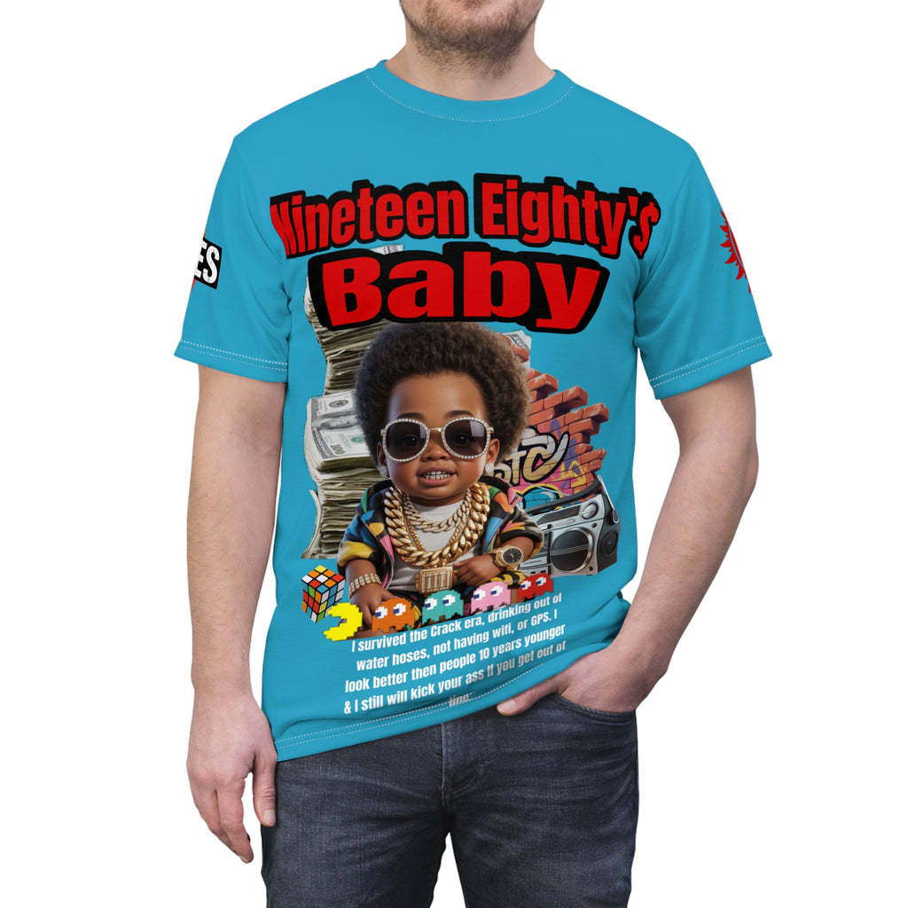 Nineteen Eighty's Baby Graphic Tee LD&P APPAREL Turquoise