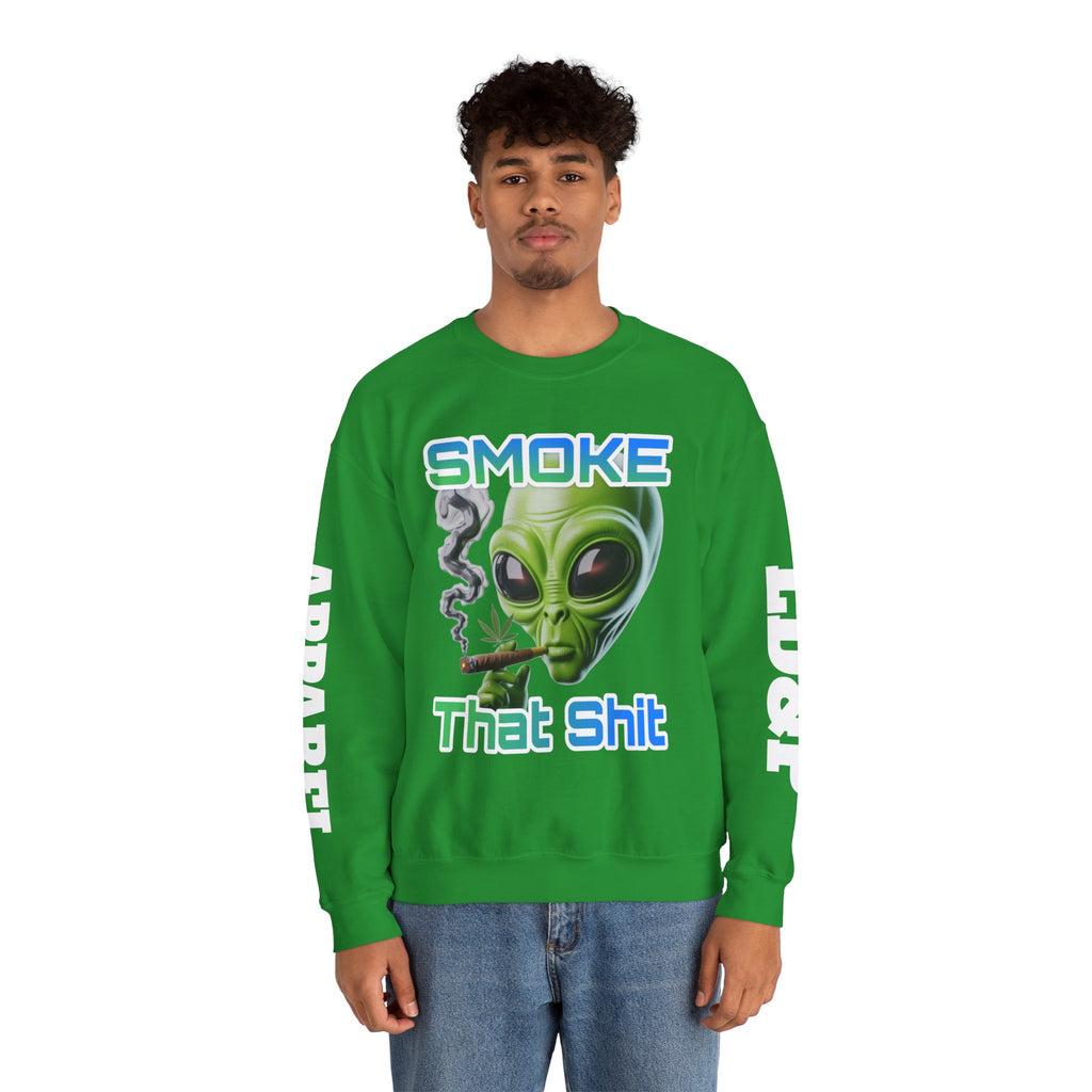 Crewneck Sweatshirt - Smoke That LD&P APPAREL Design
