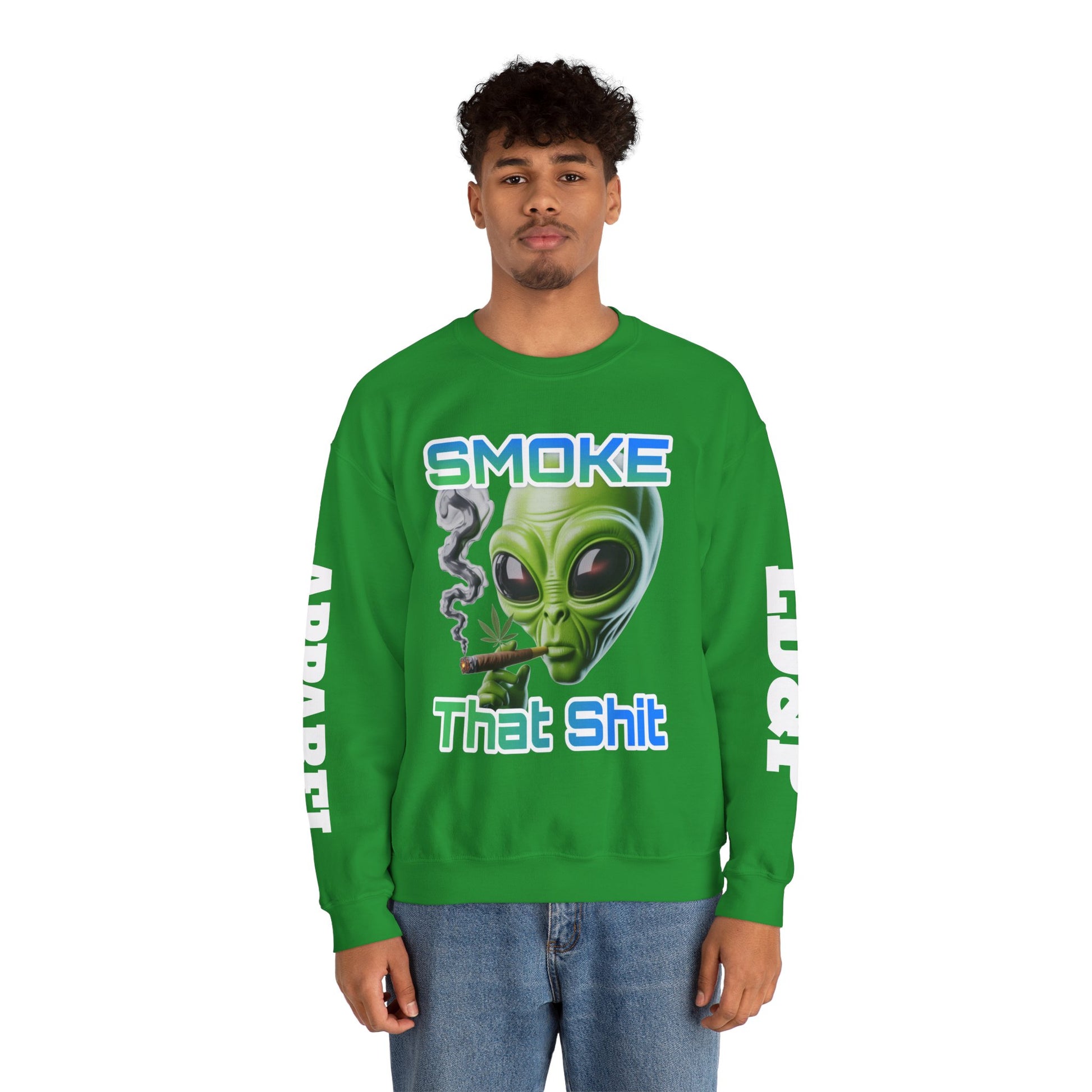 Crewneck Sweatshirt - Smoke That LD&P APPAREL Design