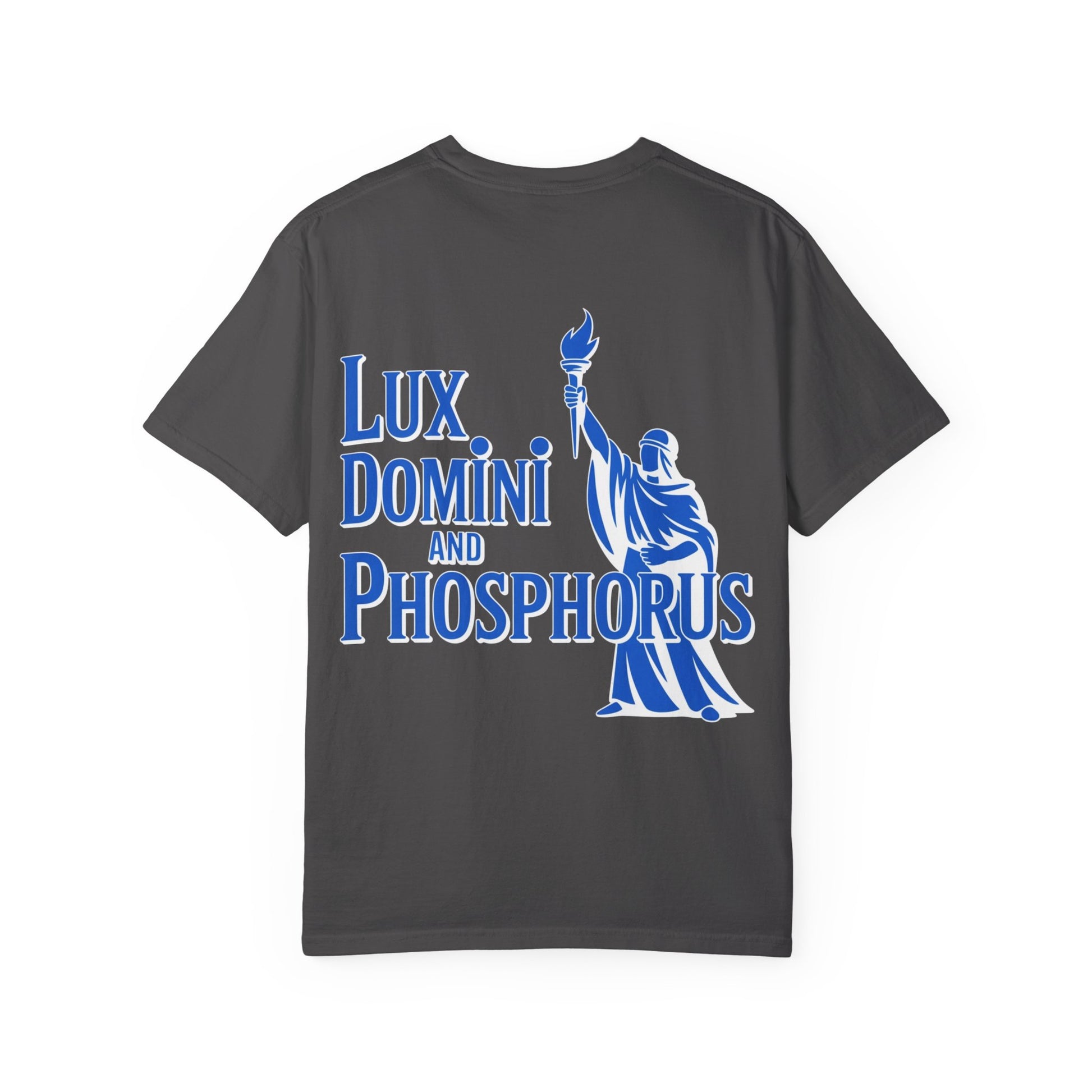 Unisex T-shirt Lux Domini and Phosphorus Zodiac Wheel Design