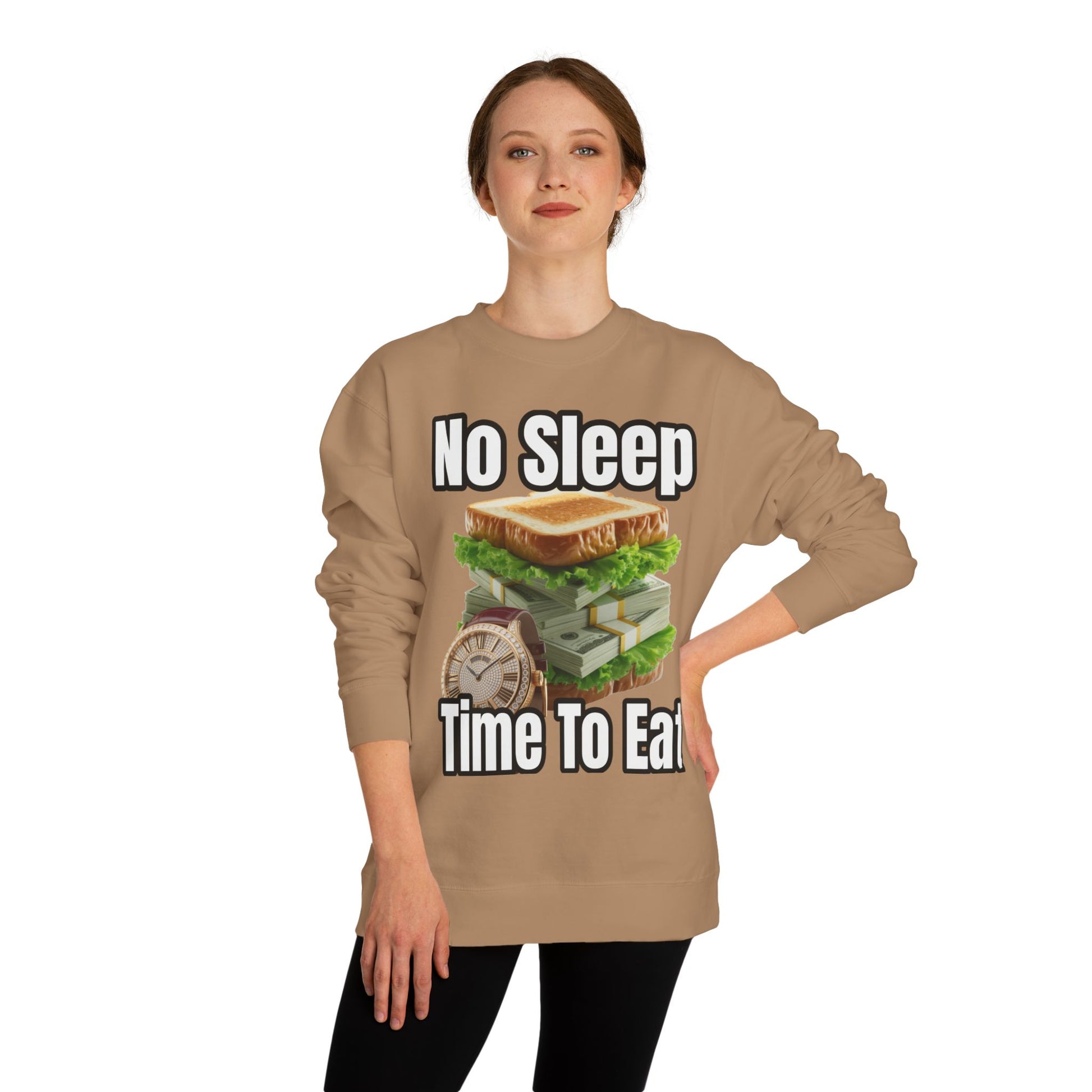 Unisex Sweatshirt No Sleep Time To Eat