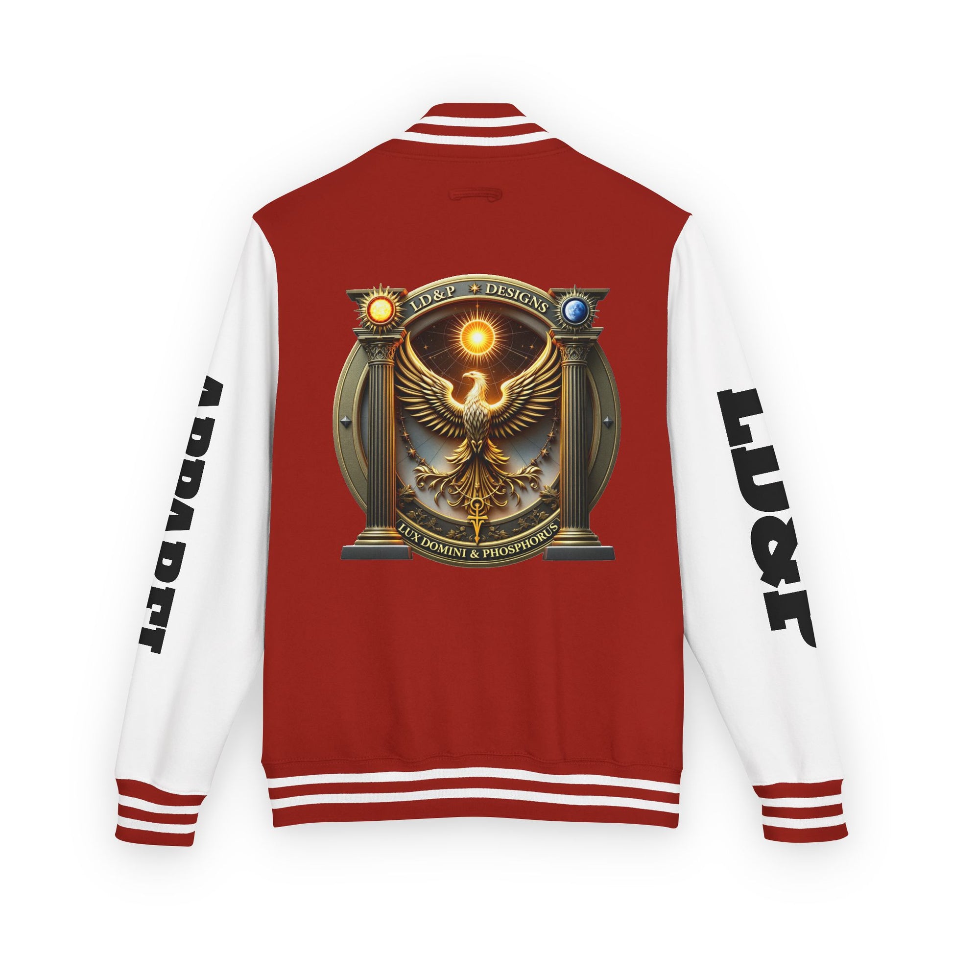 Letterman Jacket LD&P APPAREL Logo Design