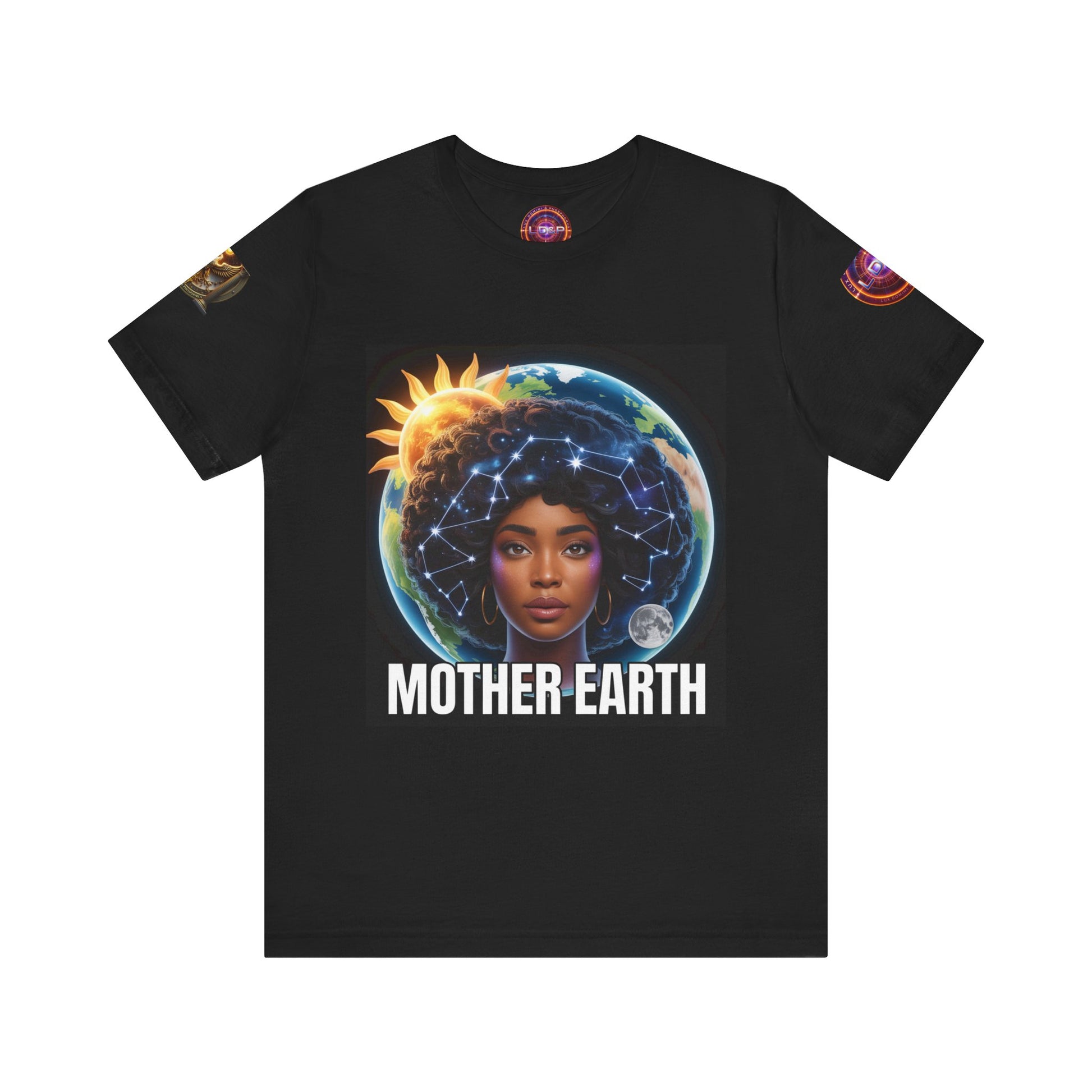 Earth Day Unisex Tee with Mother Earth Design LD&P