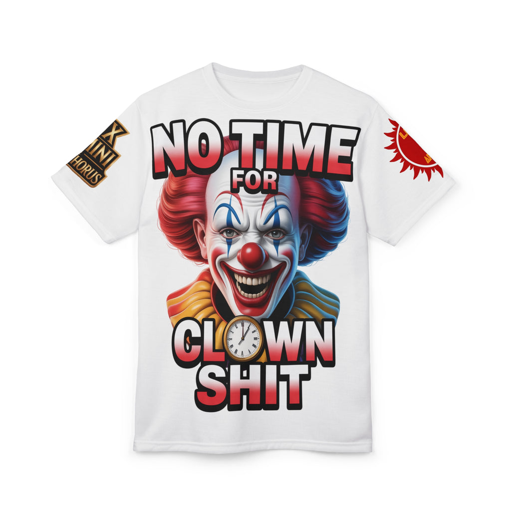 T-Shirt No Time For Clowns Unisex white