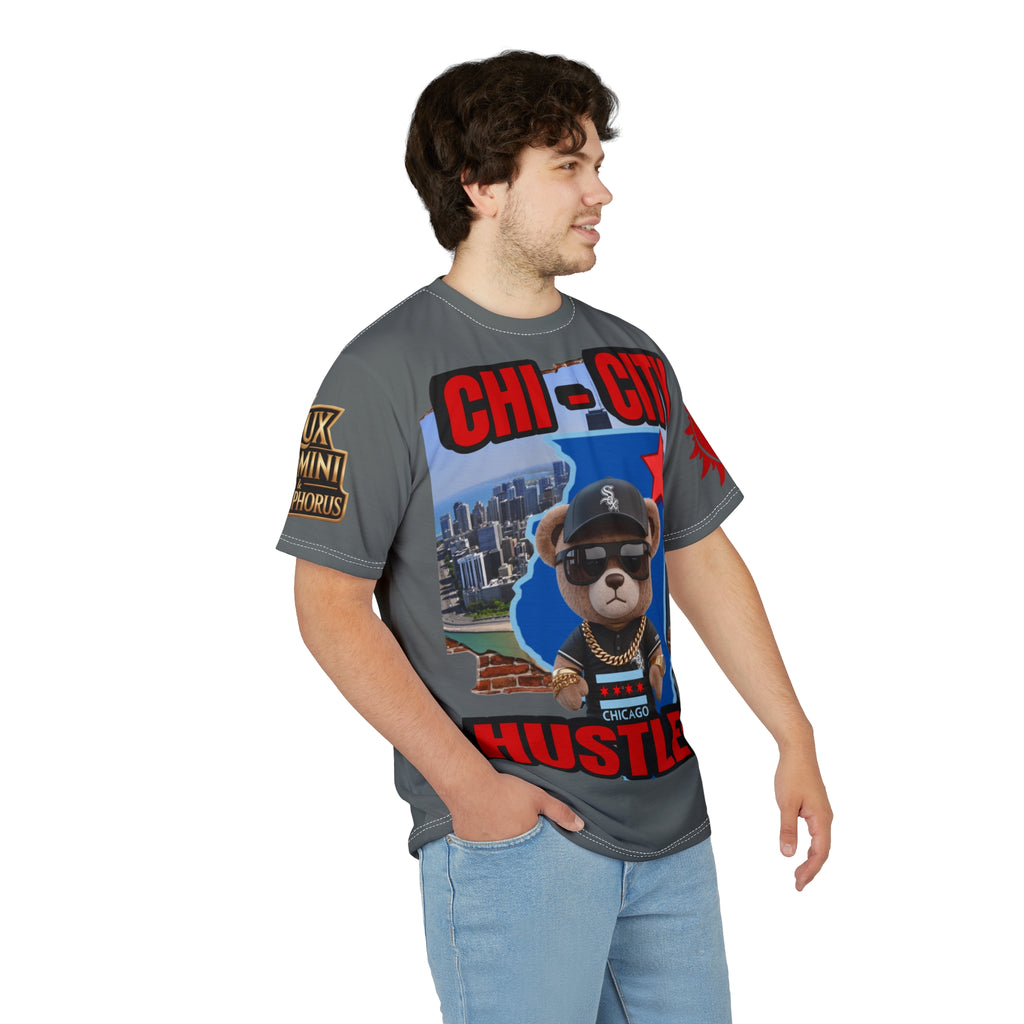 Chi-City Hustler Cut & Sew Tee — LD&P Apparel Grey