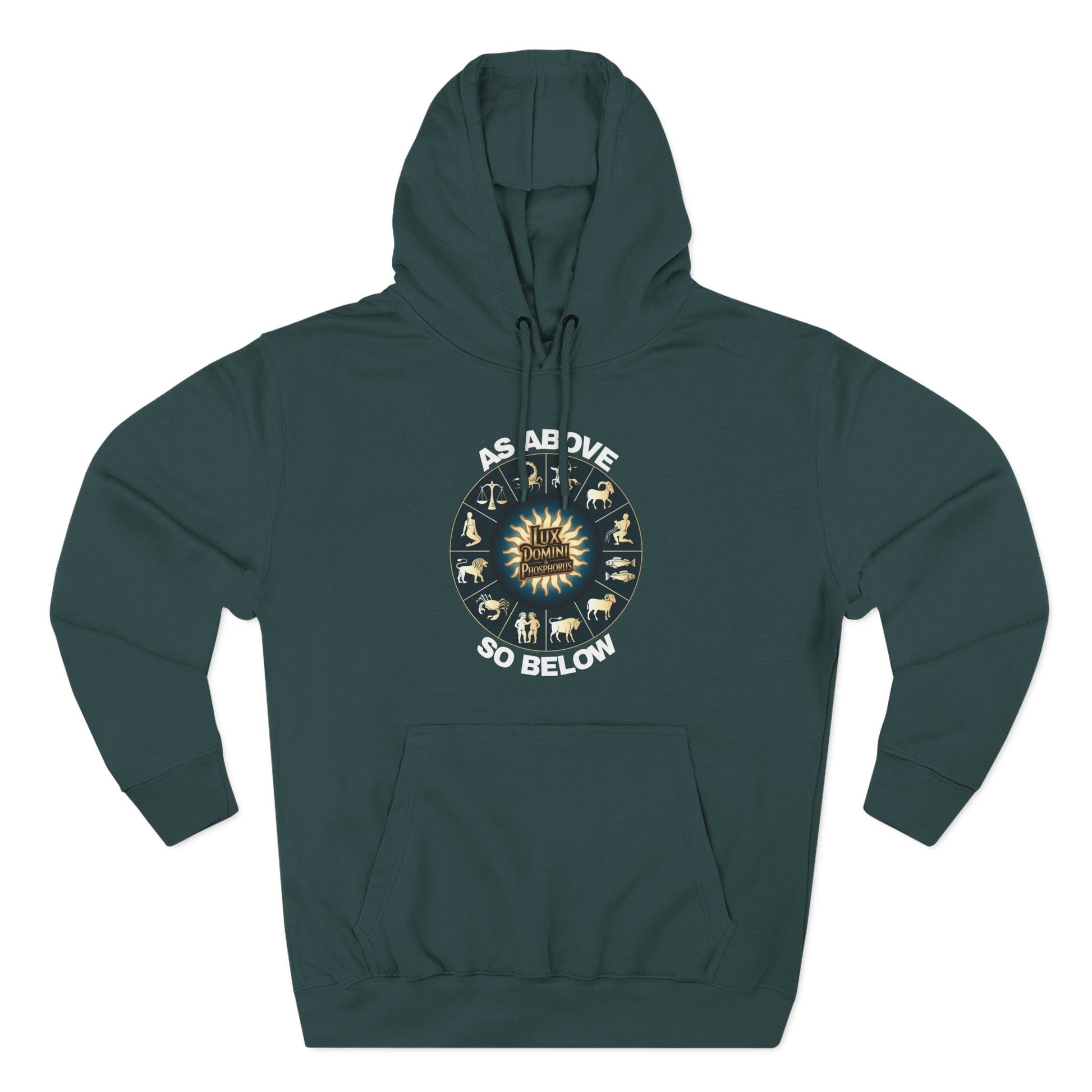 Fleece Hoodie - Lux Domini and Phosphorus Design - Above So Below
