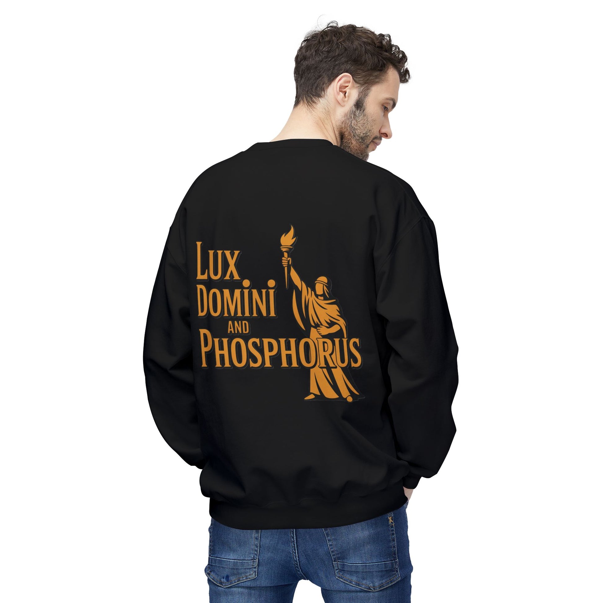 "Lux Domini and Phosphorus" crew-neck sweatshirt