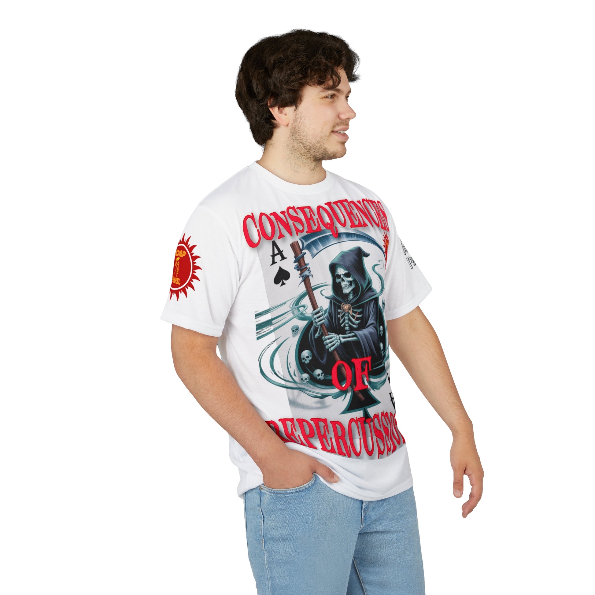 Consequences of Repercussions Graphic Shirt LD&P APPAREL White