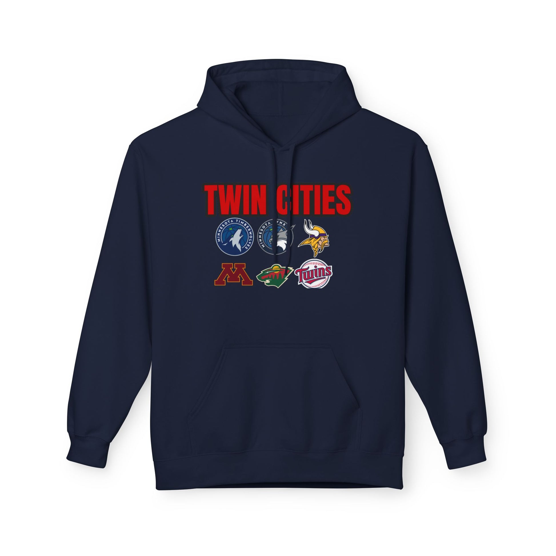 Fleece Hoodie Twin Cities Minneapolis St Paul Design