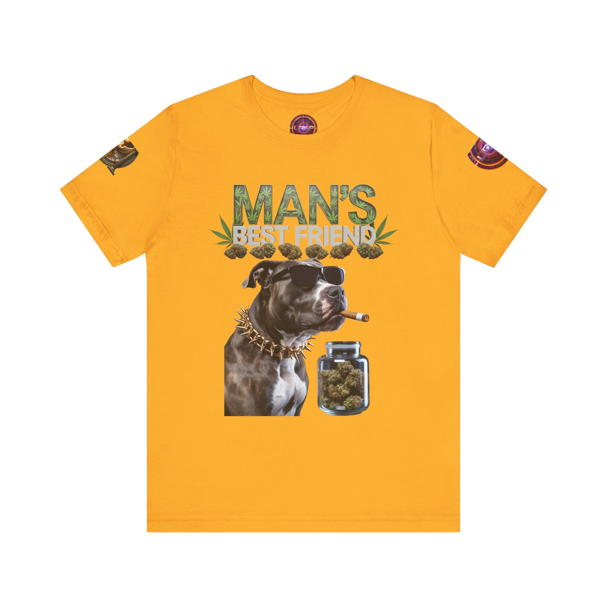 Unisex Tee Man's Best Friend Weed Design Shirt
