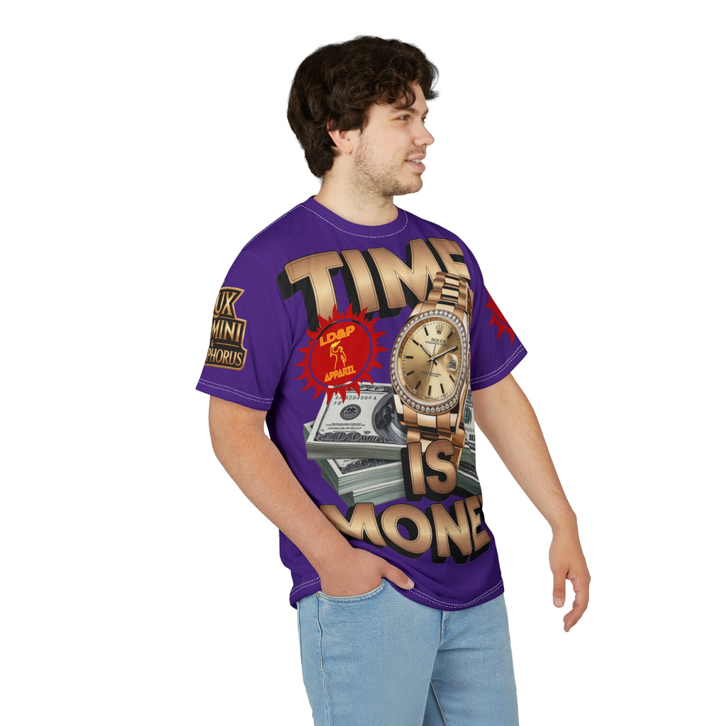 Time Is Money Unisex Tee - LD&P Apparel Design purple