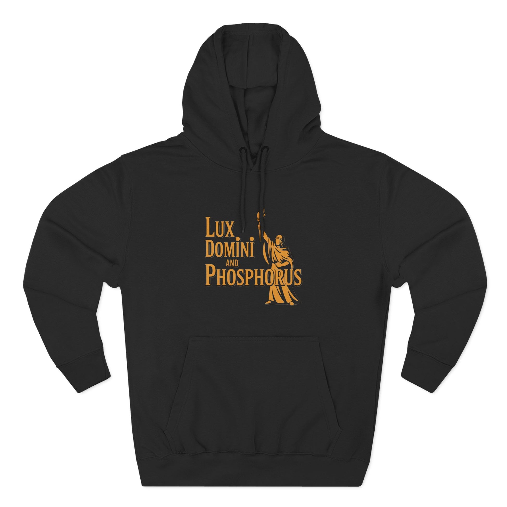 Fleece Hoodie Lux Domini and Phosphorus Apparel Design